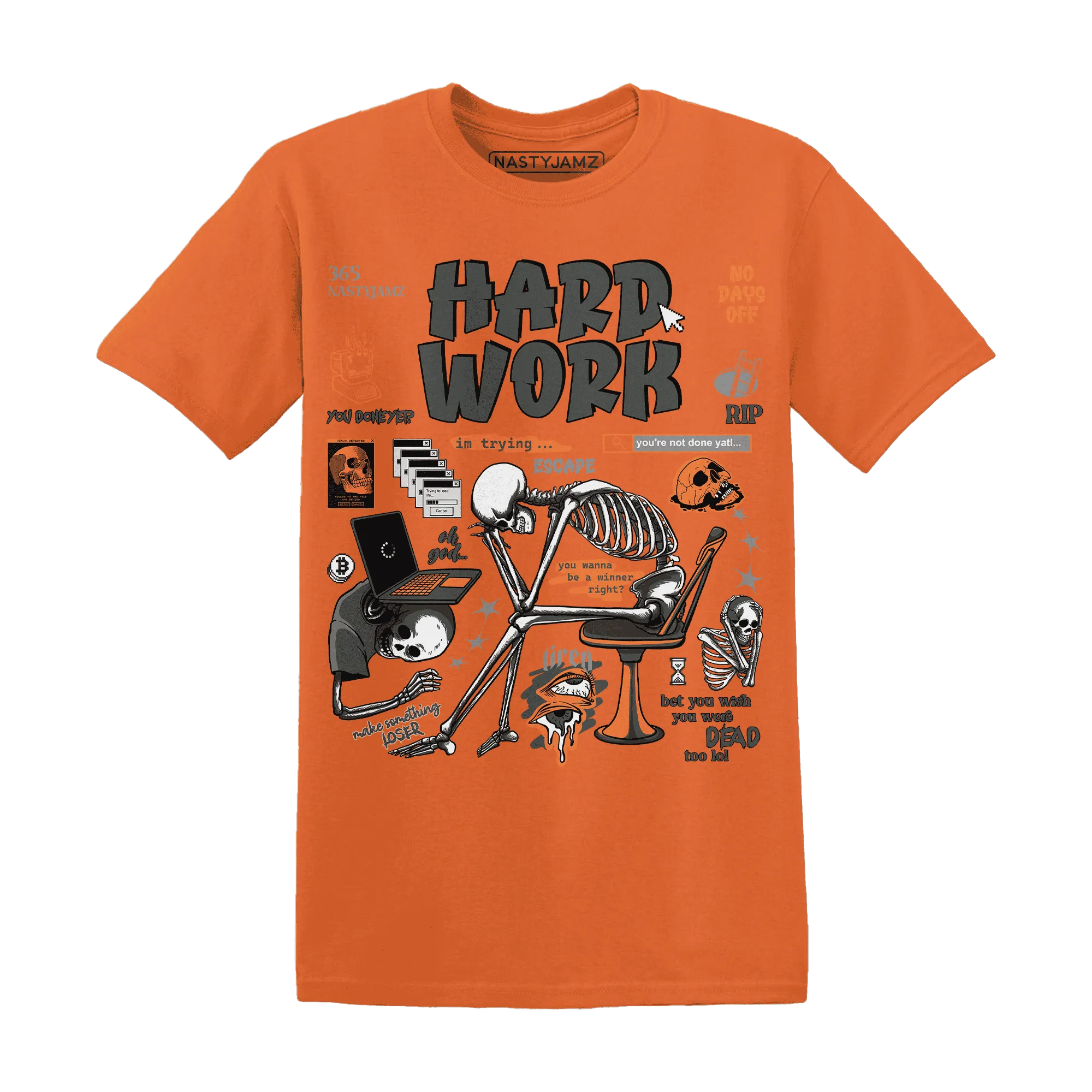 NastyJamz-Fear-Pack-3s-T-Shirt-Match-Hard-Work