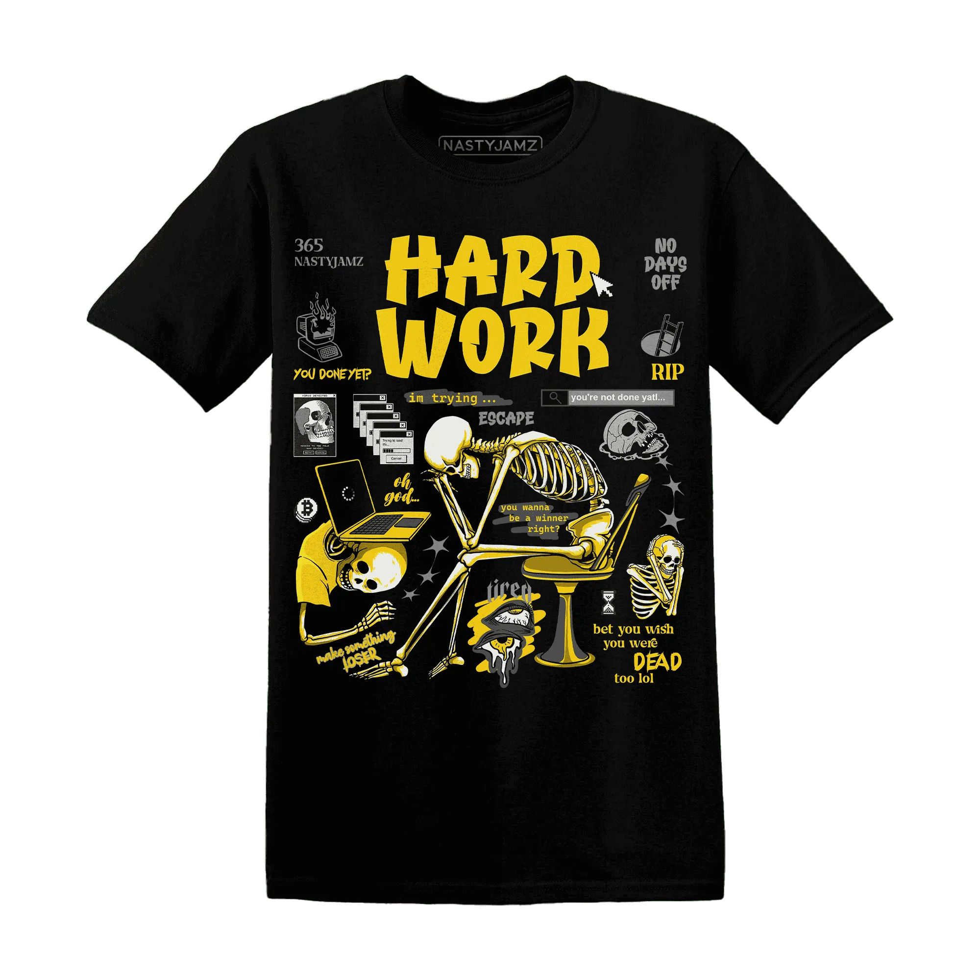 NastyJamz-Thunder-4s-T-Shirt-Match-Hard-Work