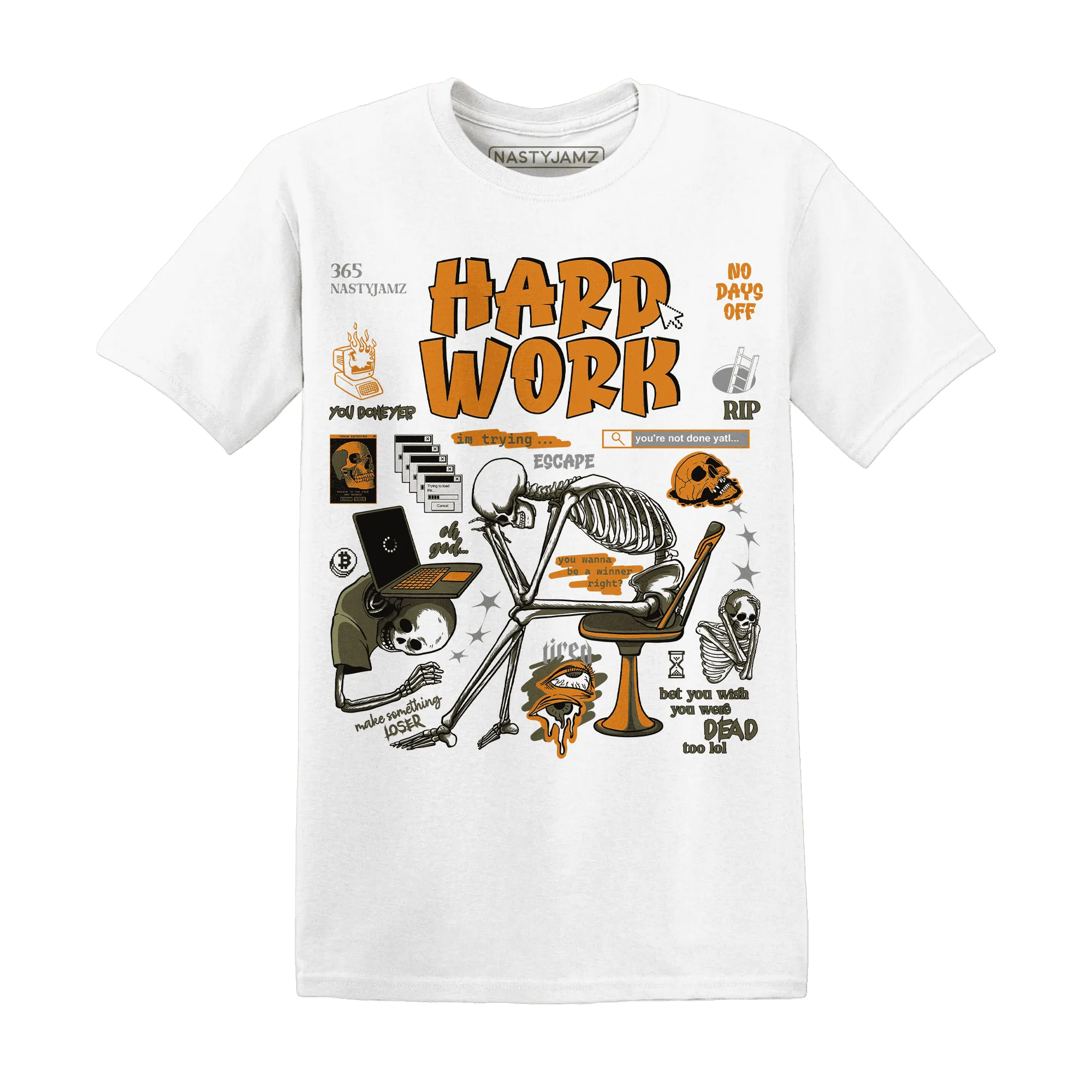 Olive-5s-NastyJamz-T-Shirt-Match-Hard-Work
