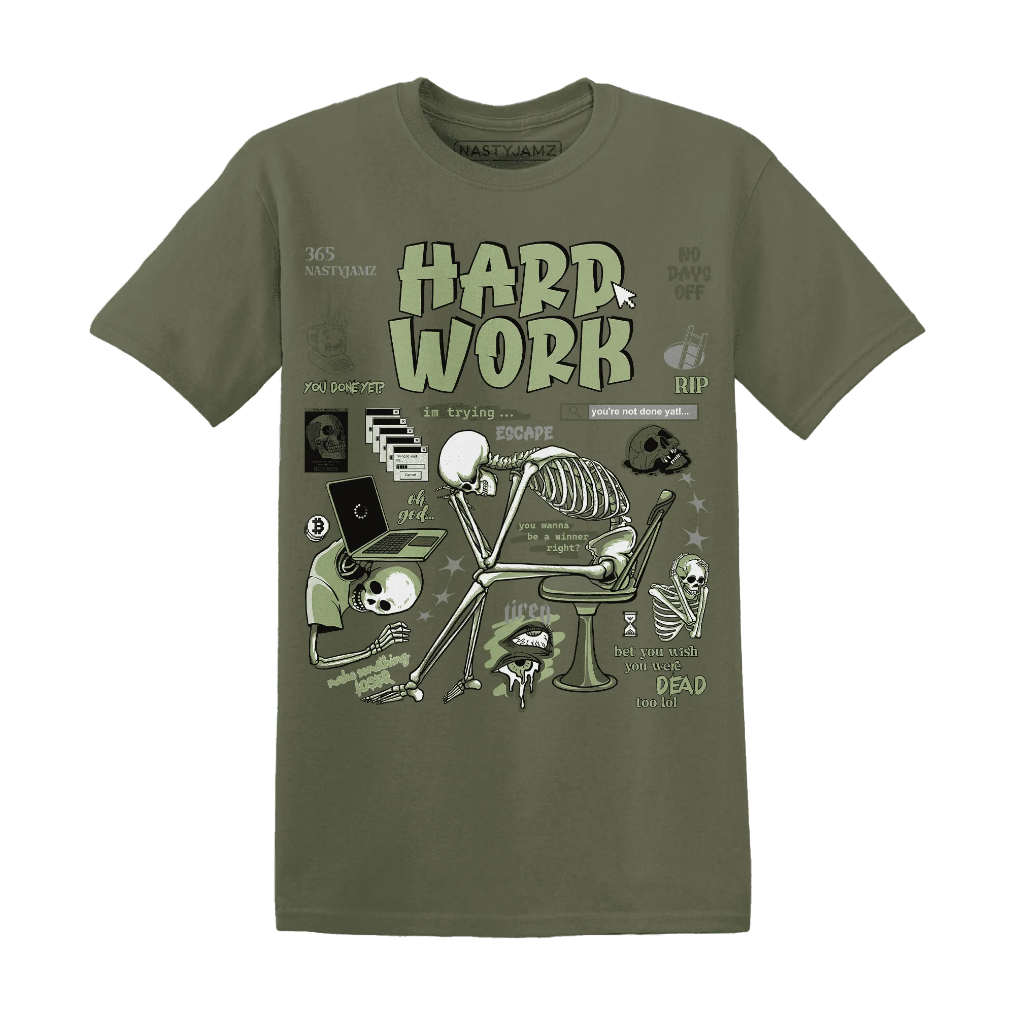 NastyJamz-VaporMax-Plus-Alligator-T-Shirt-Match-Hard-Work