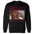 Retro-Red-Taxi-12s-Sweatshirt-Match-Hello-Girl