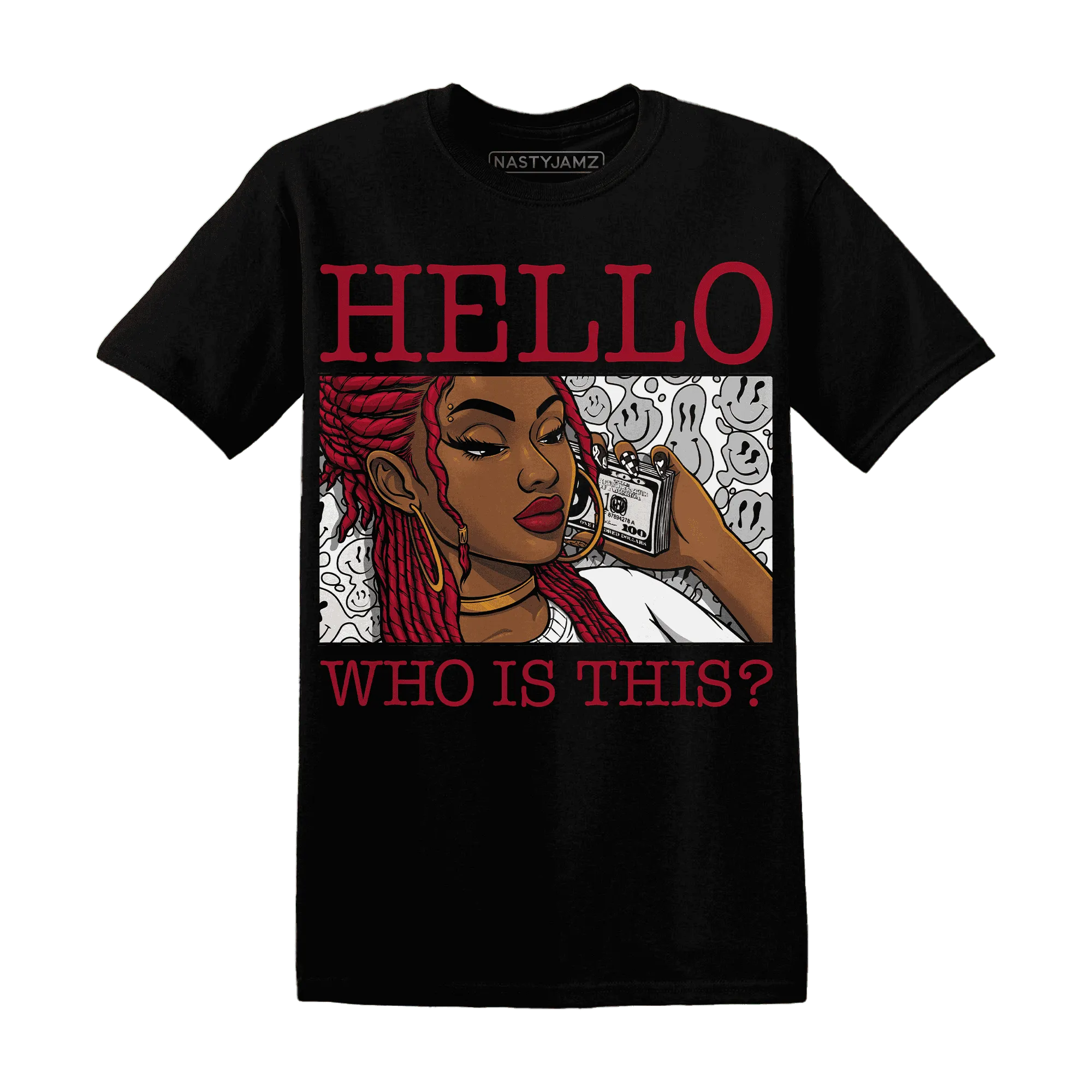 Retro-Red-Taxi-12s-T-Shirt-Match-Hello-Girl