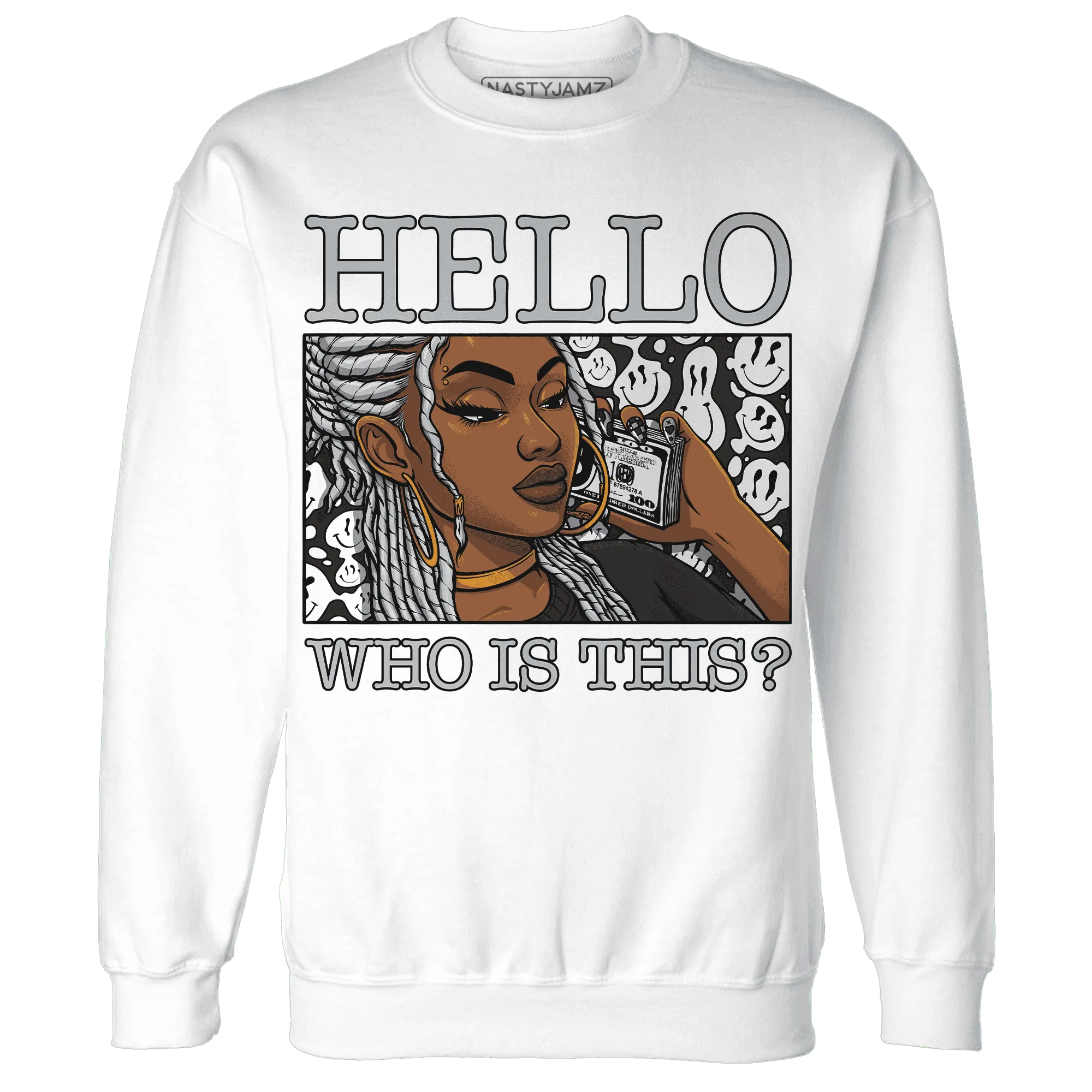 NastyJamz-Wolf-Grey-12s-Sweatshirt-Match-Hello-Girl