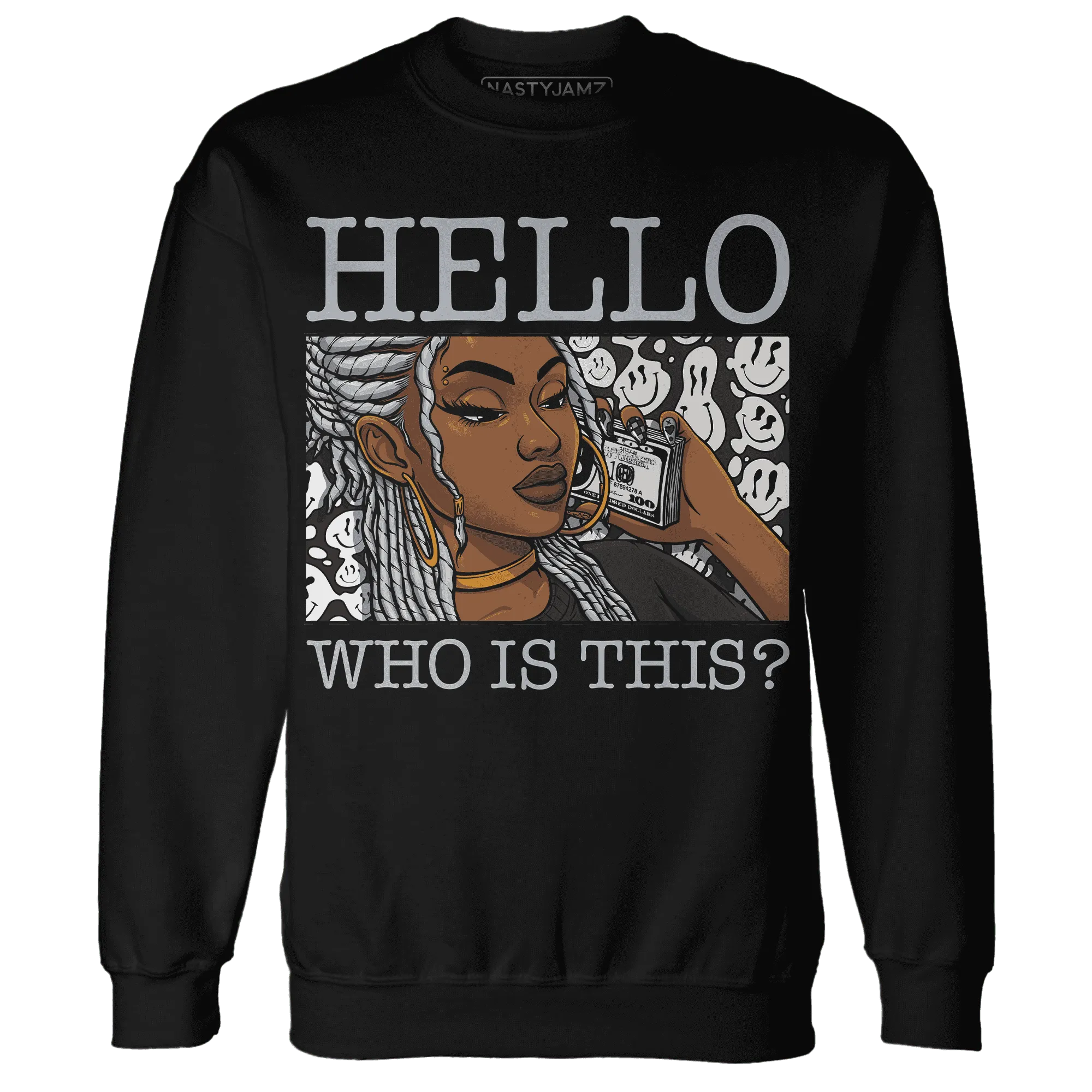 NastyJamz-Wolf-Grey-12s-Sweatshirt-Match-Hello-Girl