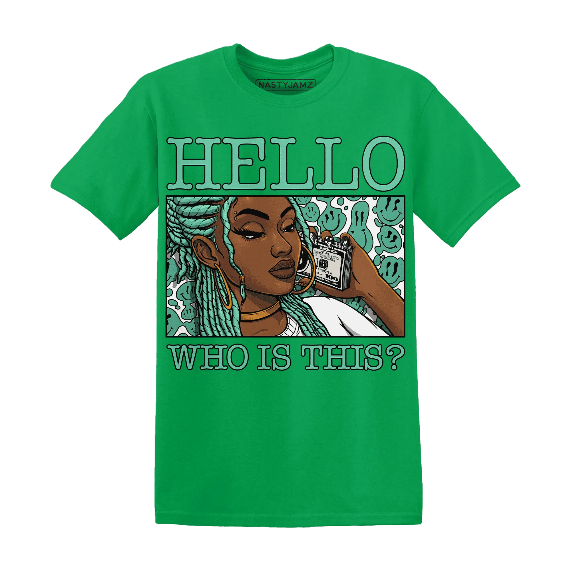 High-OG-Green-Glow-1s-T-Shirt-Match-Hello-Girl