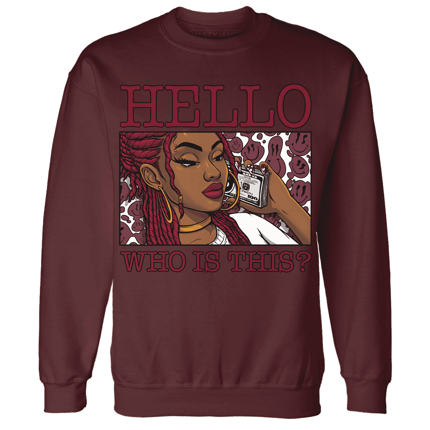 High-White-Team-Red-1s-Sweatshirt-Match-Hello-Girl