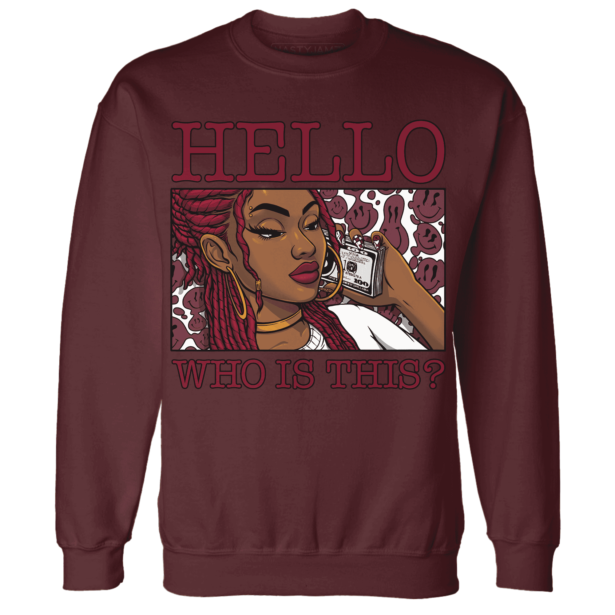 High-White-Team-Red-1s-Sweatshirt-Match-Hello-Girl