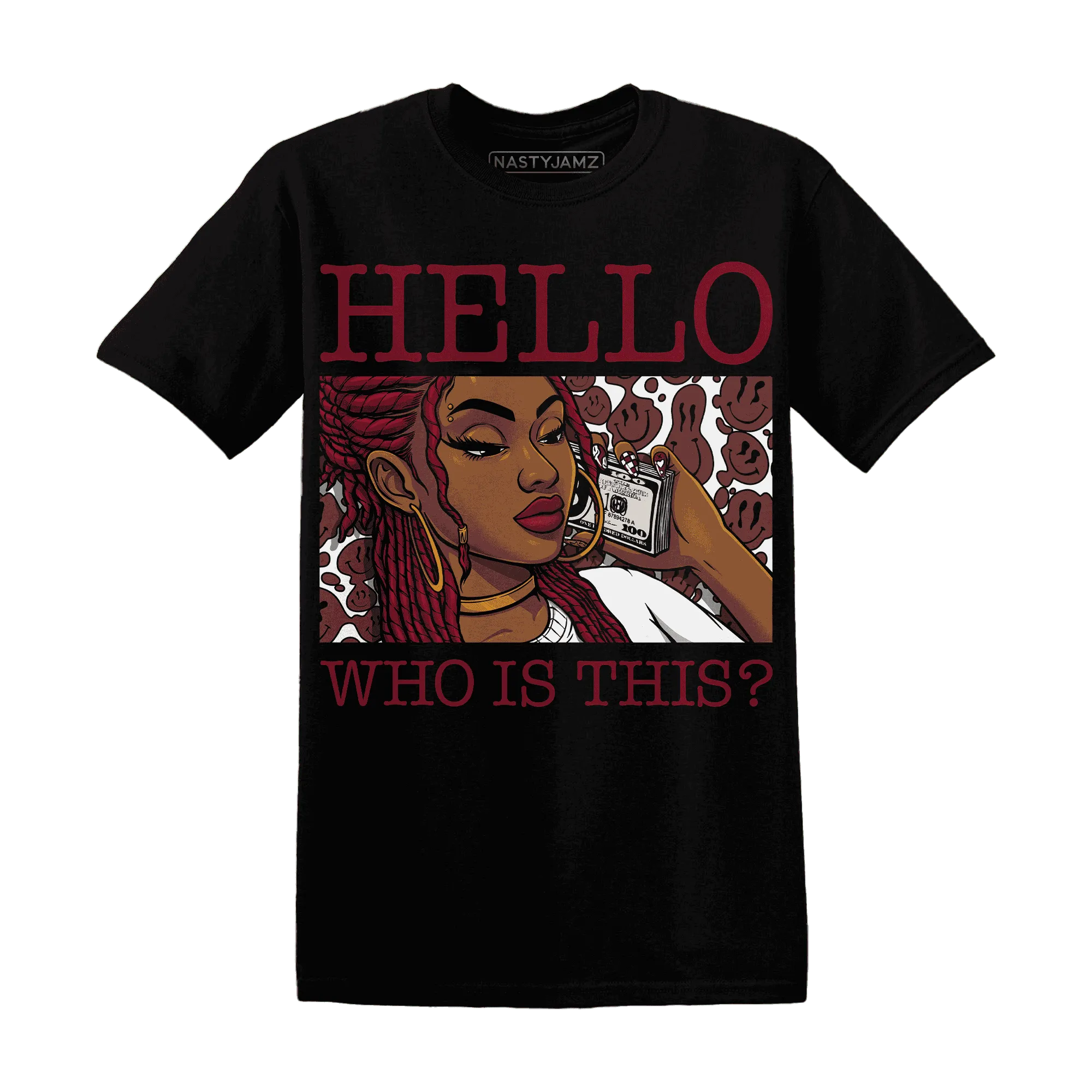 High-White-Team-Red-1s-T-Shirt-Match-Hello-Girl