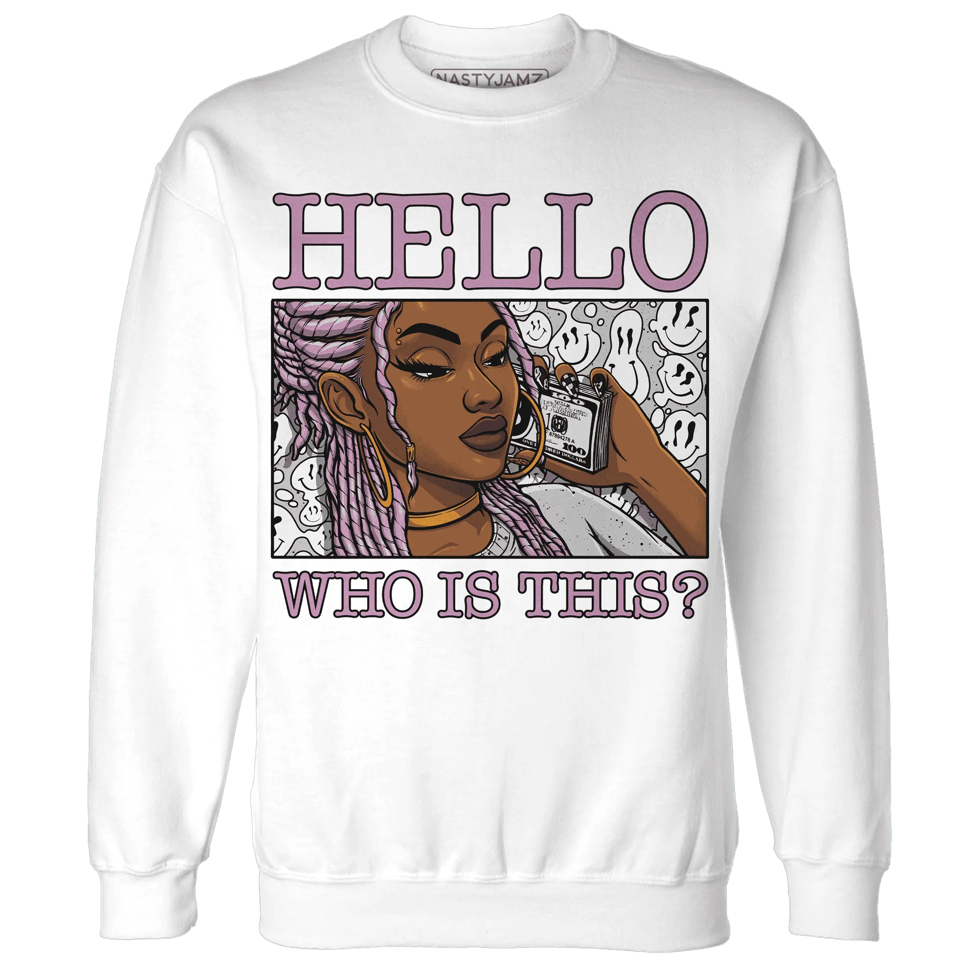 Orchid-Neutral-Grey-Black-White-4s-NastyJamz-Sweatshirt-Match-Hello-Girl