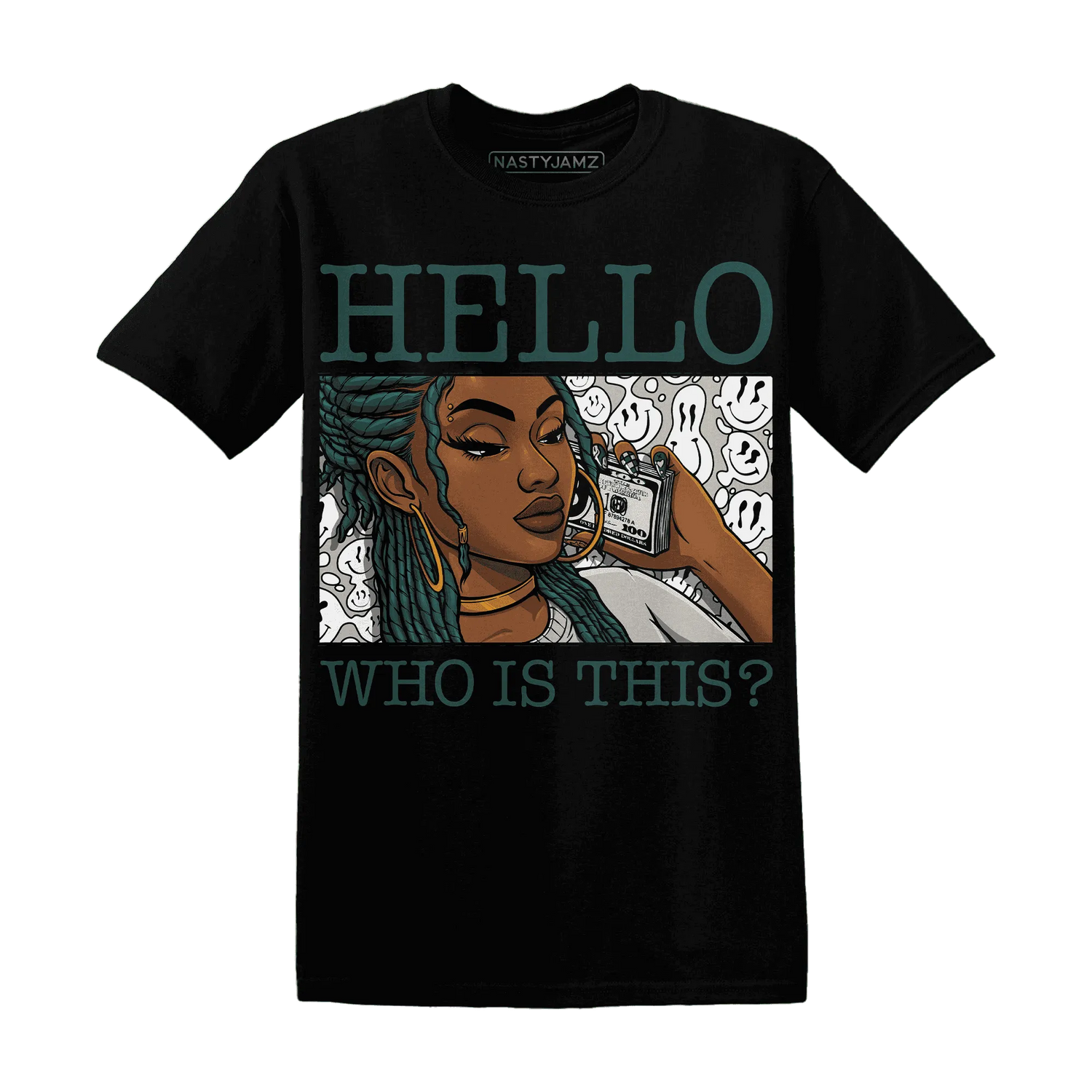Oxidized-Green-4s-T-Shirt-Match-Hello-Girl