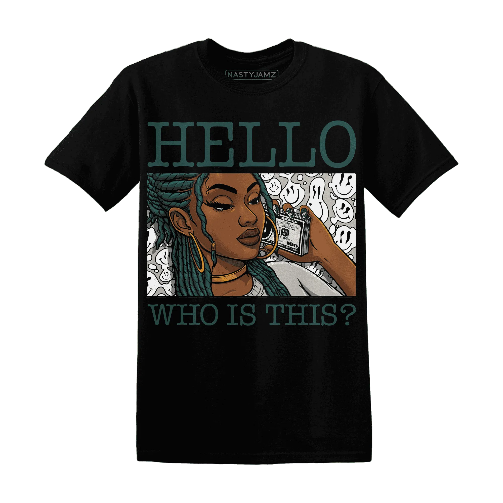 Oxidized-Green-4s-T-Shirt-Match-Hello-Girl
