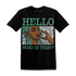 Green-Glow-3s-T-Shirt-Match-Hello-Girl
