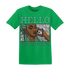 Green-Glow-3s-T-Shirt-Match-Hello-Girl