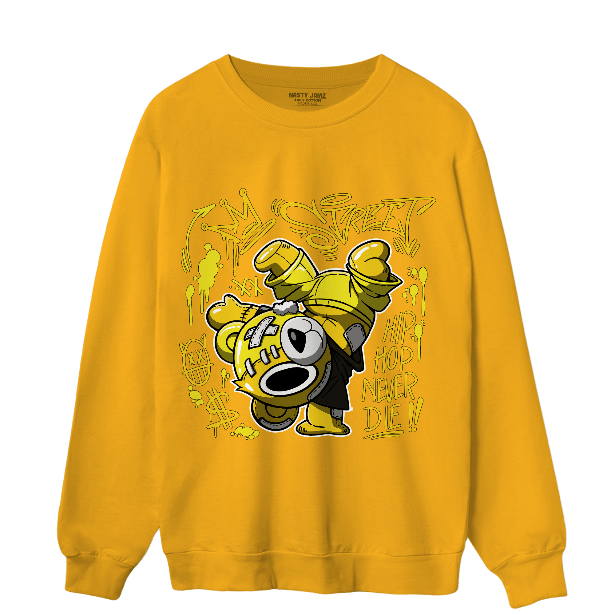Vivid Sulfur 4s Sweatshirt Match Hiphop Ber - NastyJamz