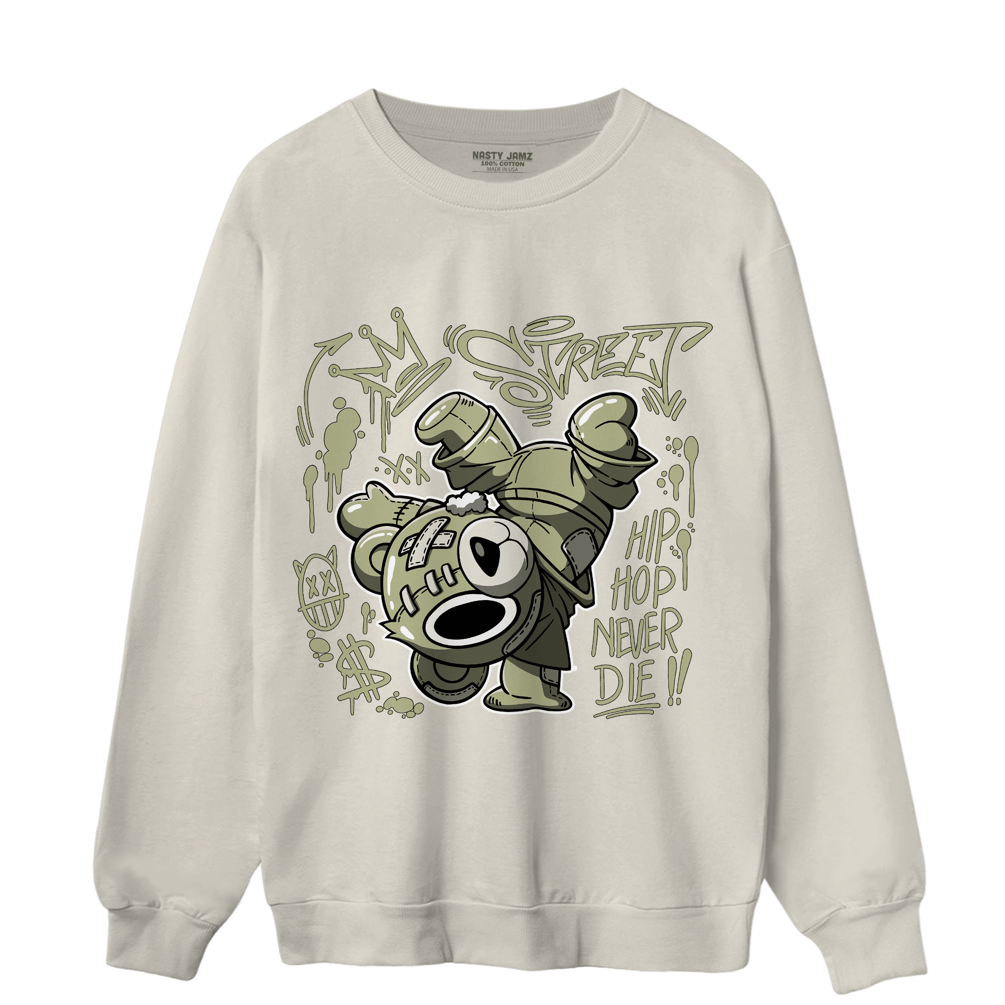 Yeezy Slide Resin Sweatshirt Match Hiphop Ber - NastyJamz