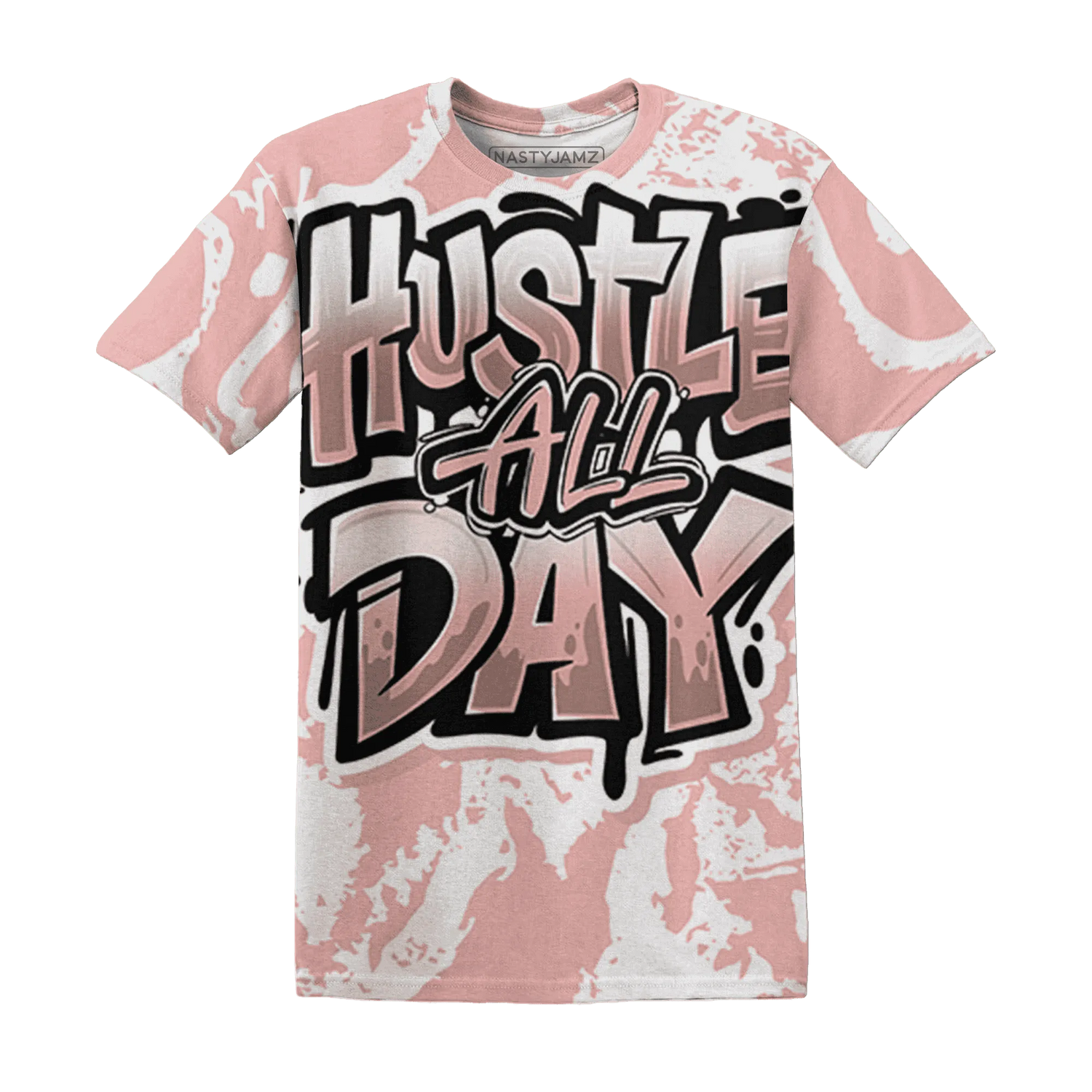Low-Legend-Pink-11s-T-Shirt-Match-Hustle-All-Day-3D