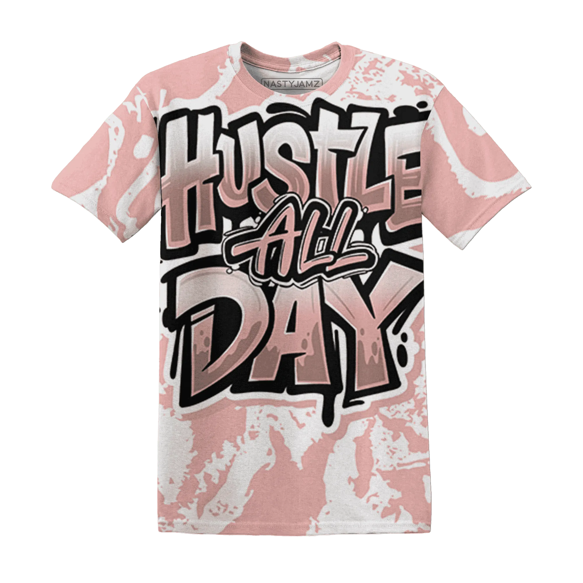Low-Legend-Pink-11s-T-Shirt-Match-Hustle-All-Day-3D