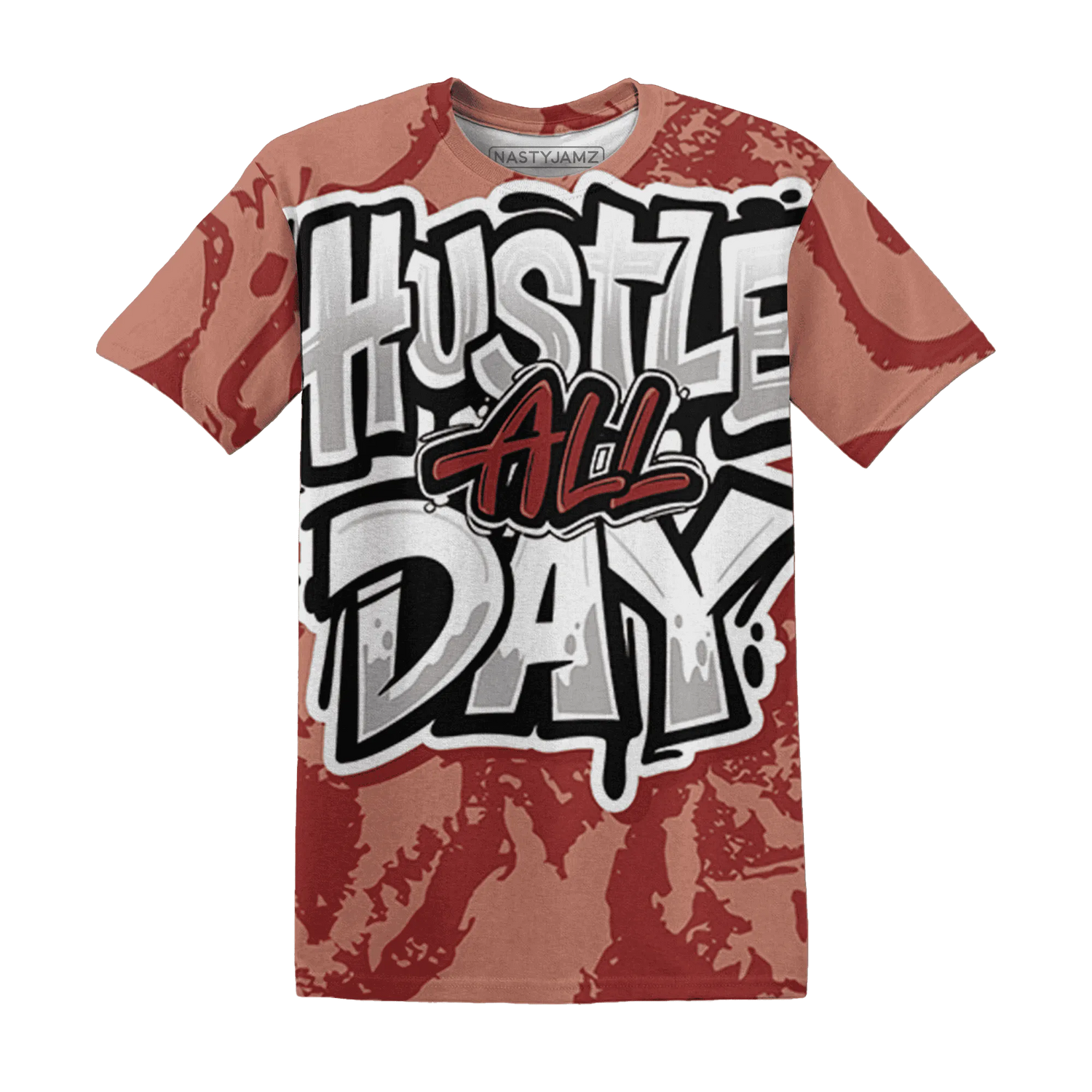 Dune-Red-13s-T-Shirt-Match-Hustle-All-Day-3D