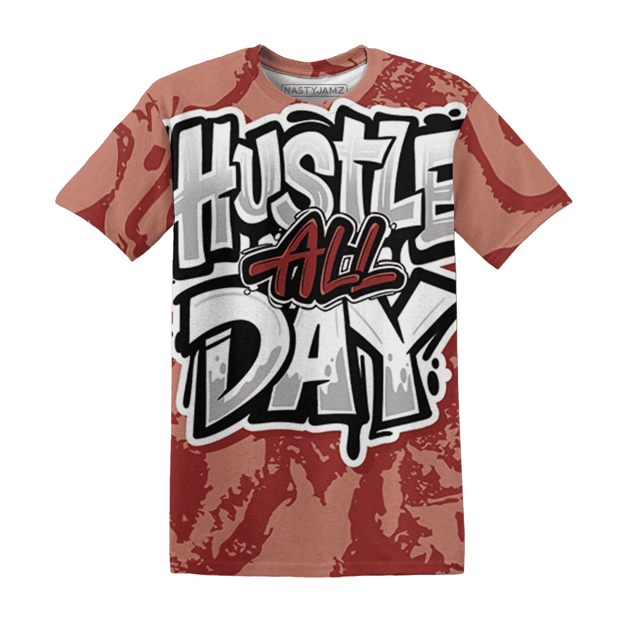Dune-Red-13s-T-Shirt-Match-Hustle-All-Day-3D