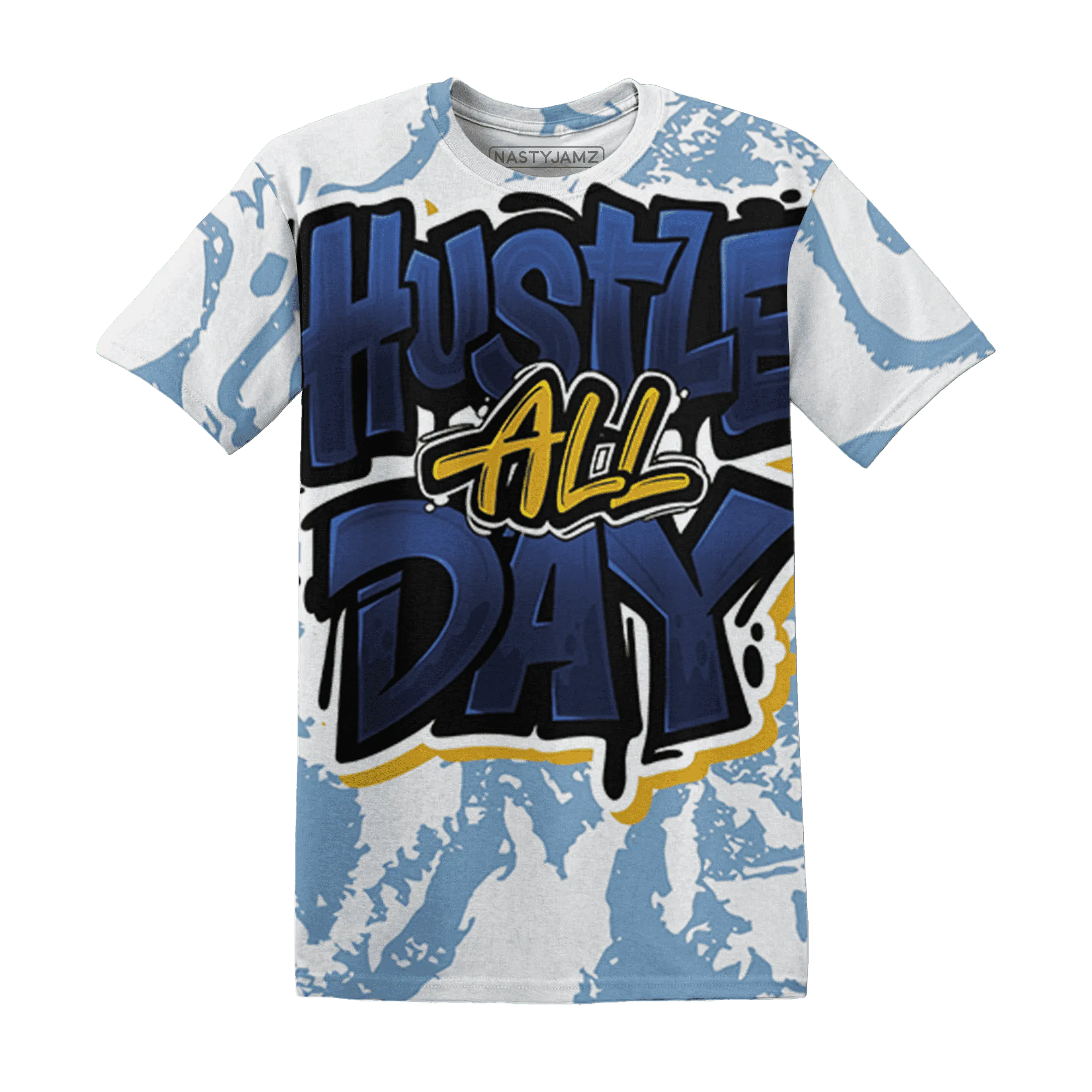 First-In-Flight-1s-T-Shirt-Match-Hustle-All-Day-3D