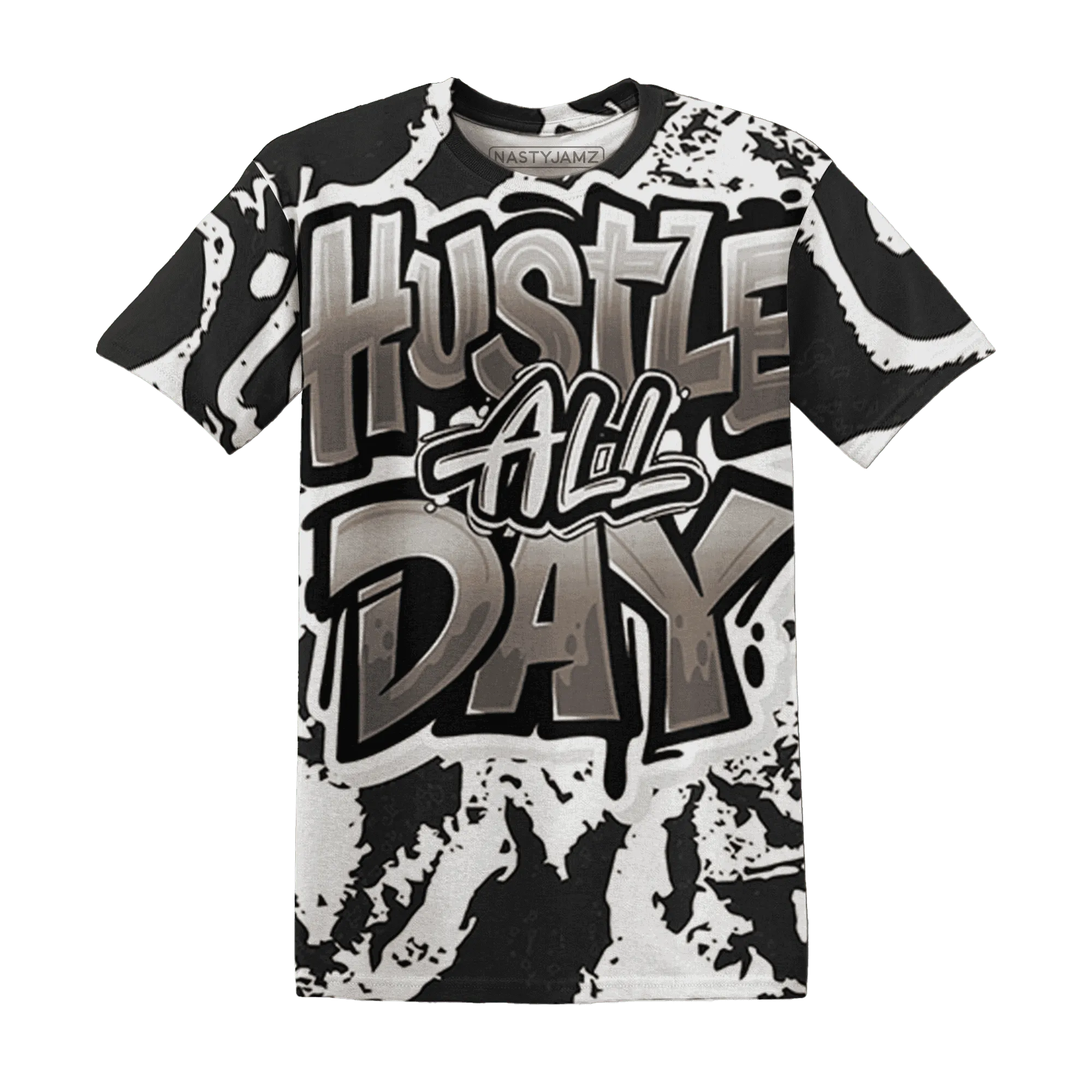 Low-Mocha-1s-T-Shirt-Match-Hustle-All-Day-3D