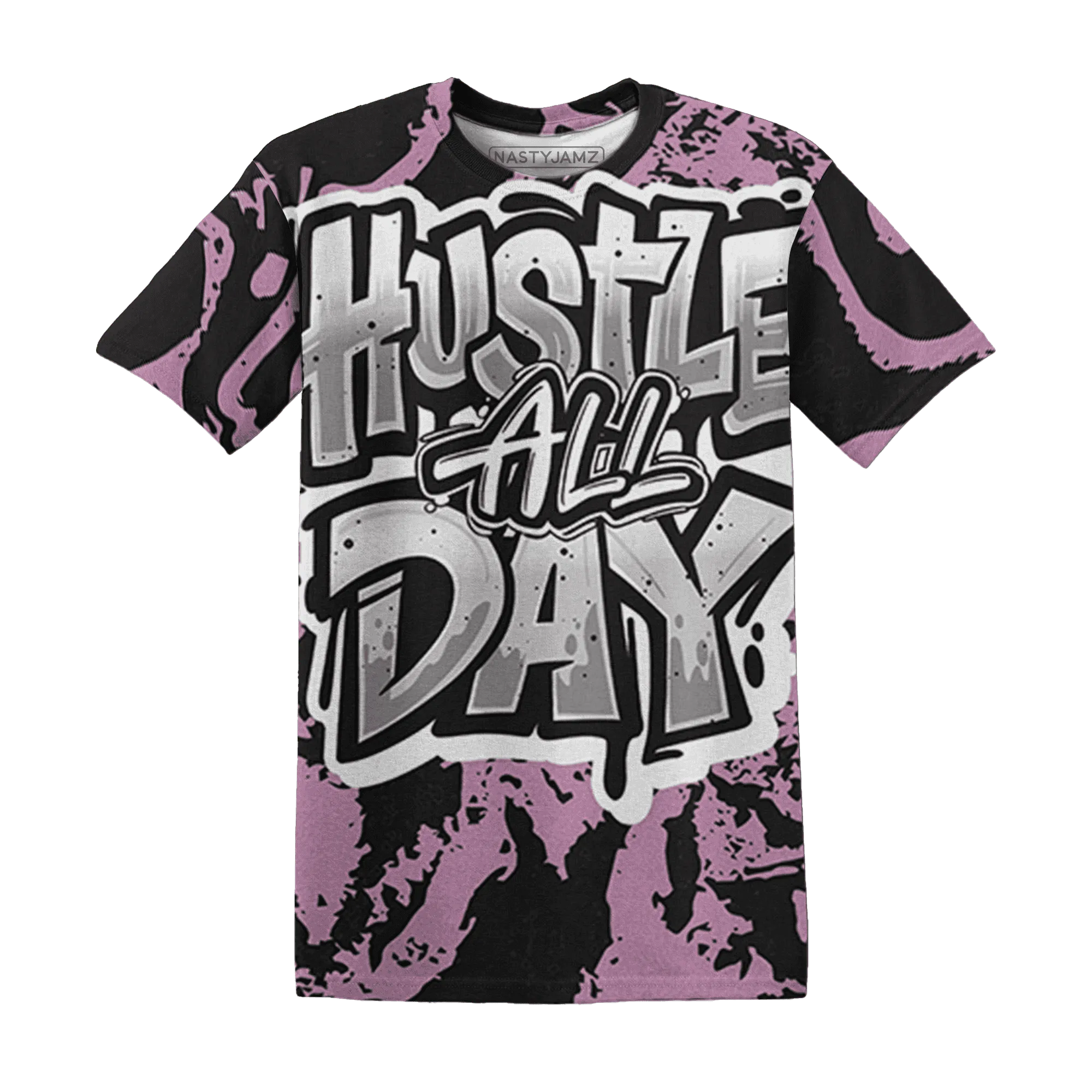 Orchid-Neutral-Grey-Black-White-4s-NastyJamz-T-Shirt-Match-Hustle-All-Day-3D