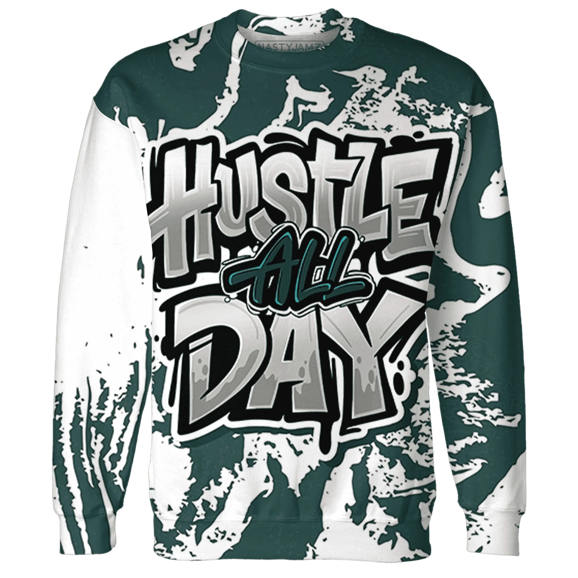 Oxidized-Green-4s-Sweatshirt-Match-Hustle-All-Day-3D