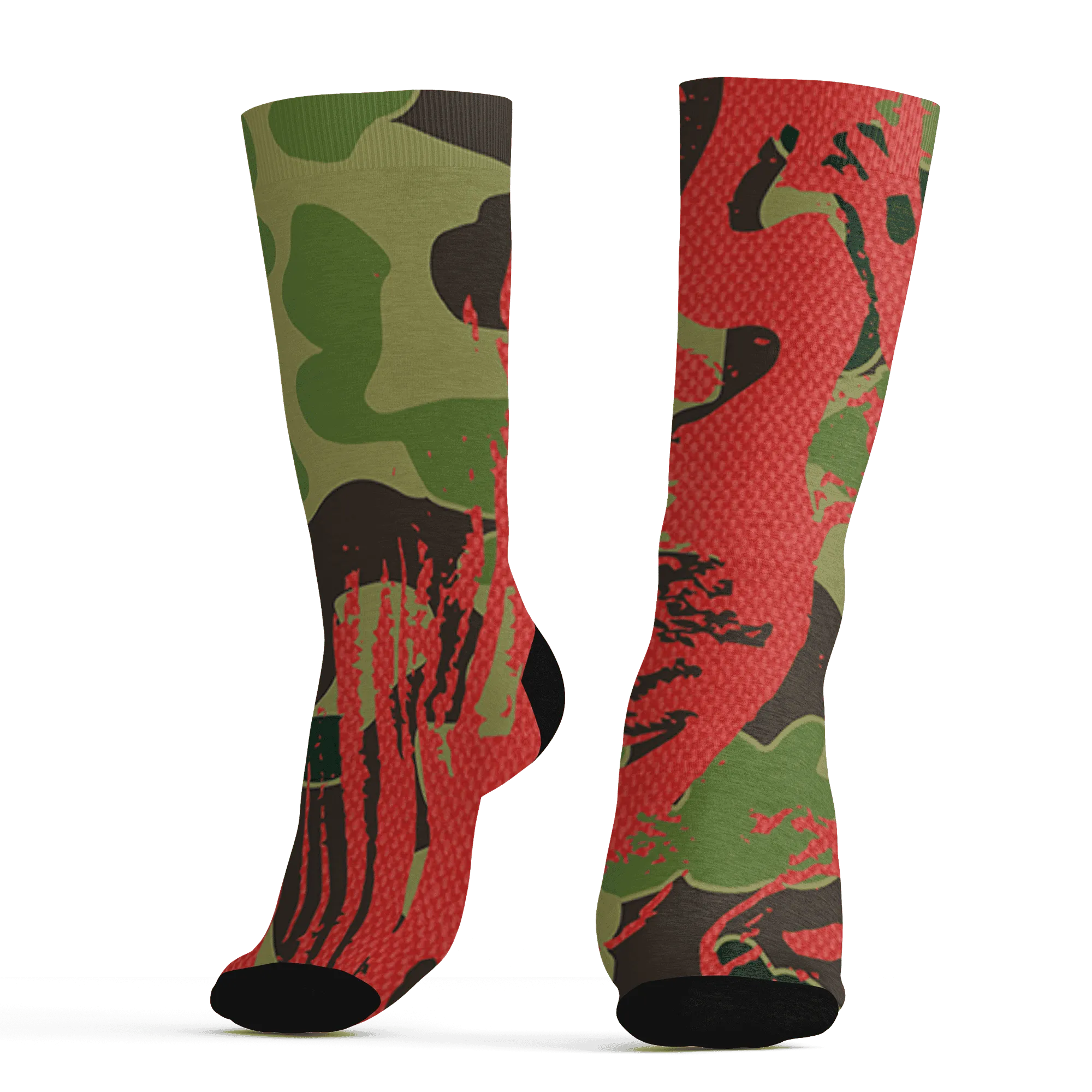 AM-90-Dark-Sage-Solar-Red-NastyJamz-Socks-Match-Hustle-All-Day-3D