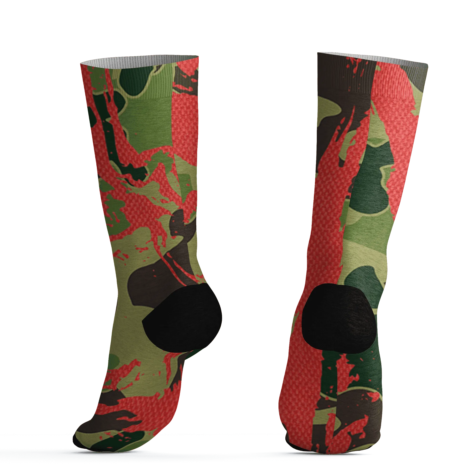 AM-90-Dark-Sage-Solar-Red-NastyJamz-Socks-Match-Hustle-All-Day-3D