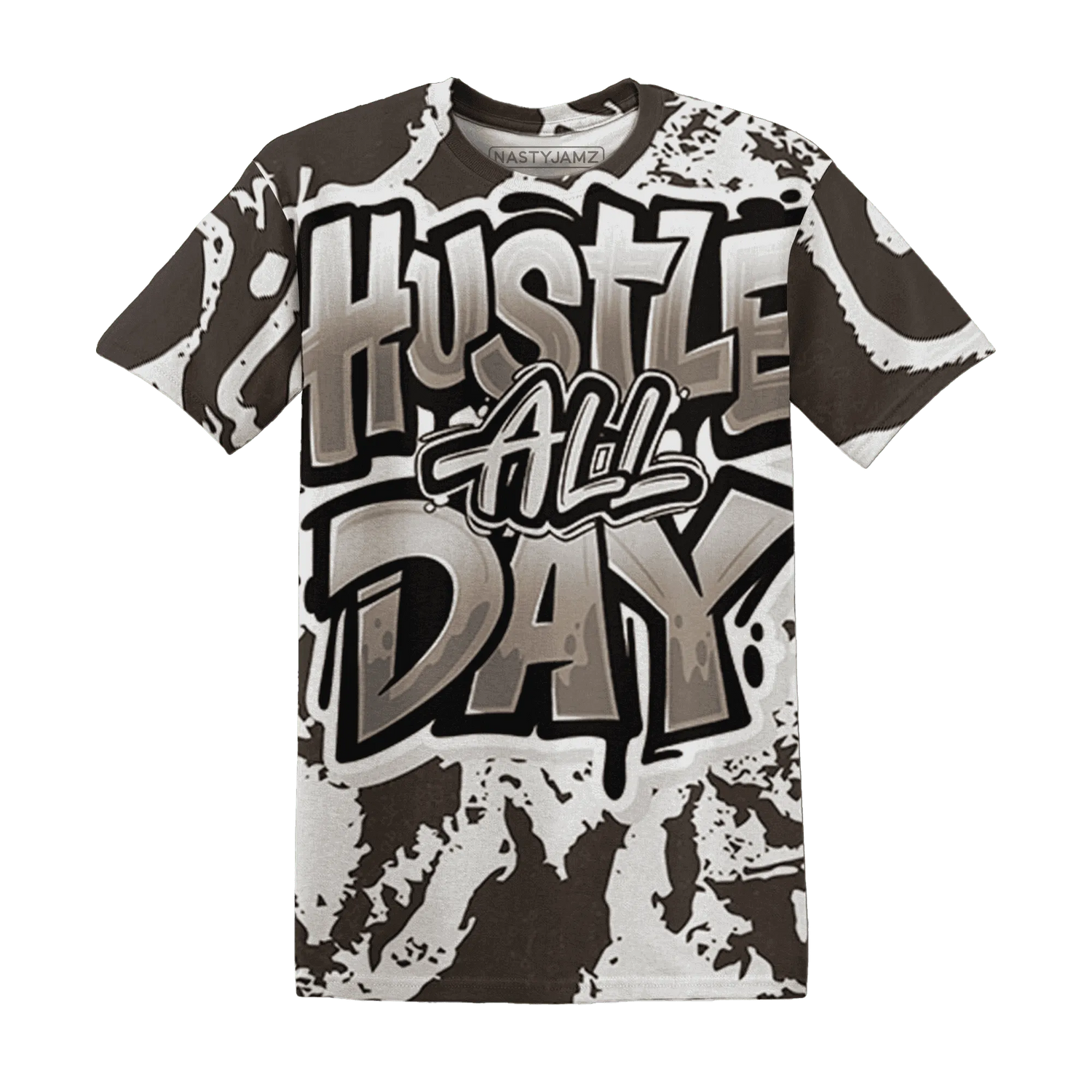 Dunk-Low-Baroque-Brown-T-Shirt-Match-Hustle-All-Day-3D