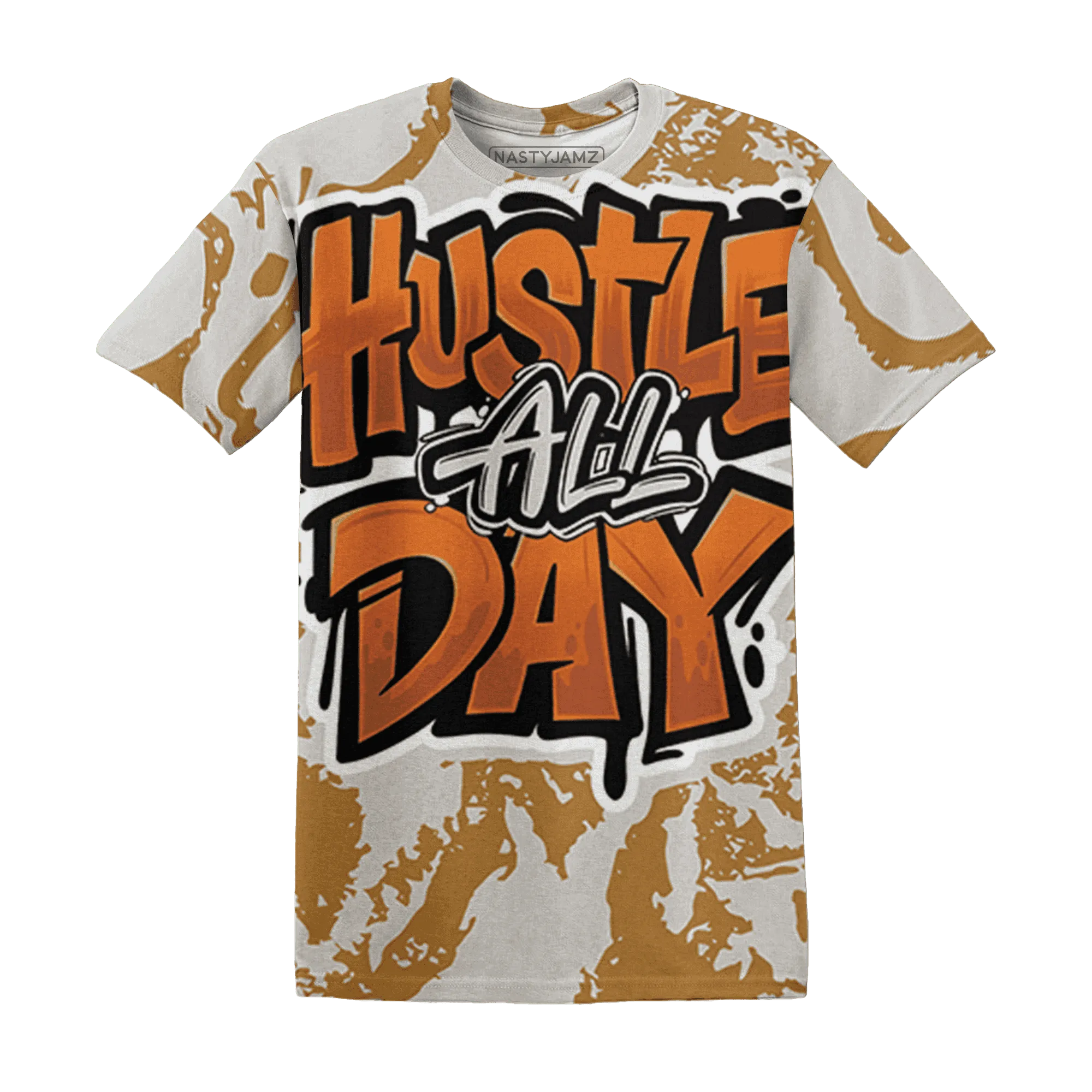 Dunk-Low-Retro-Wheat-Orange-NastyJamz-T-Shirt-Match-Hustle-All-Day-3D