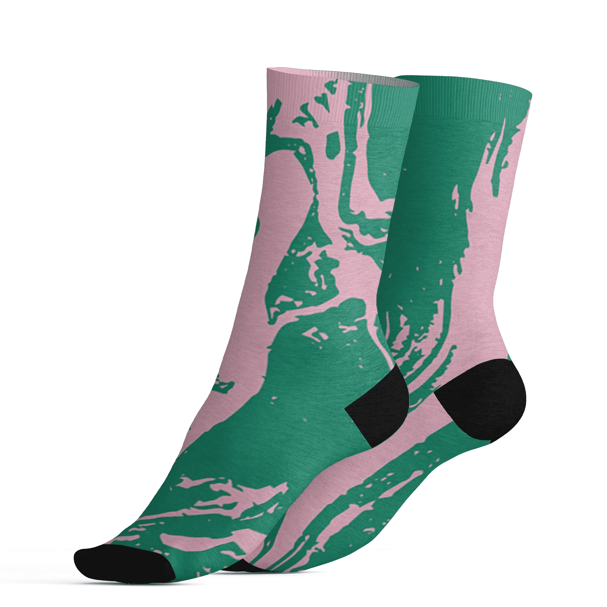 Dunk-Pink-Malachite-Medium-Soft-Low-Sail-Socks-Match-Hustle-All-Day-3D