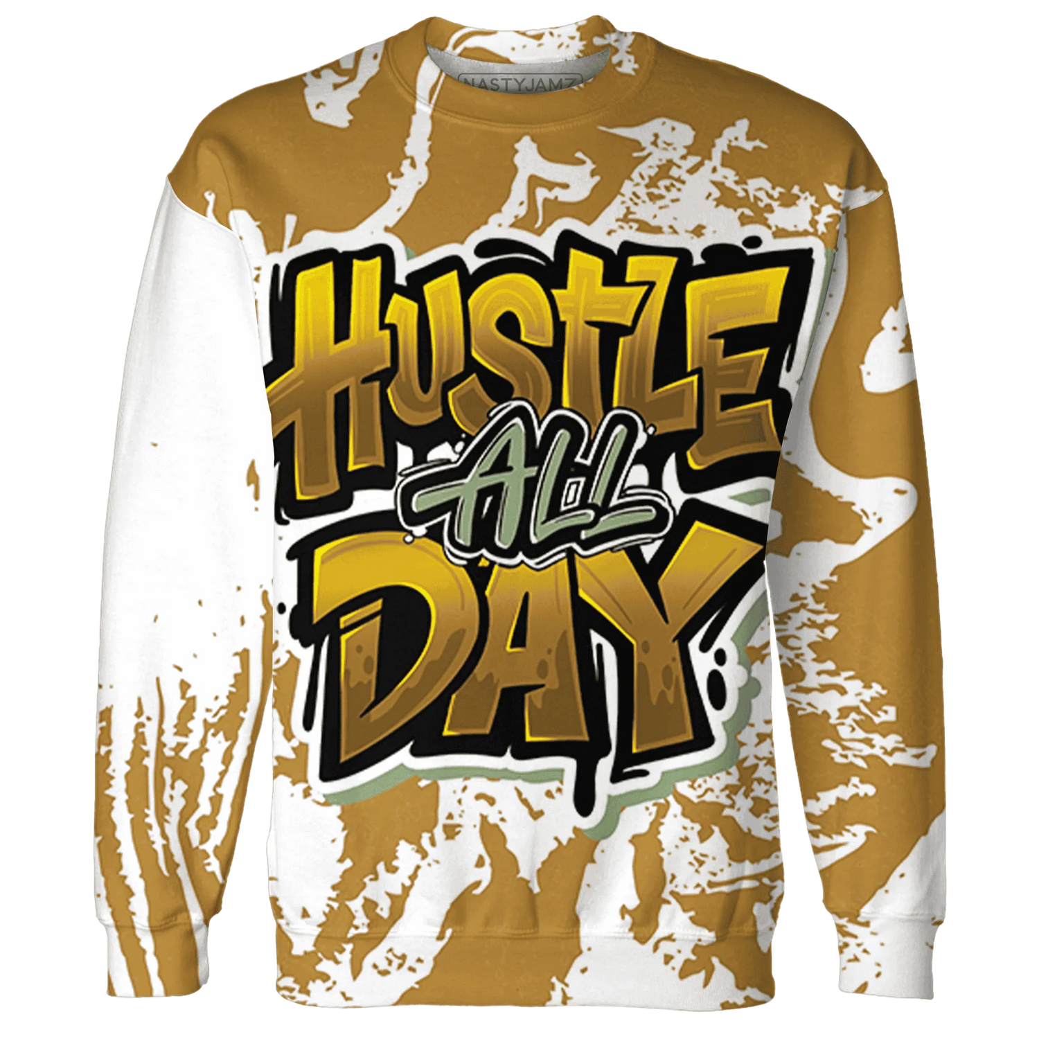 Wheat-13s-Sweatshirt-Match-Hustle-All-Day-3D