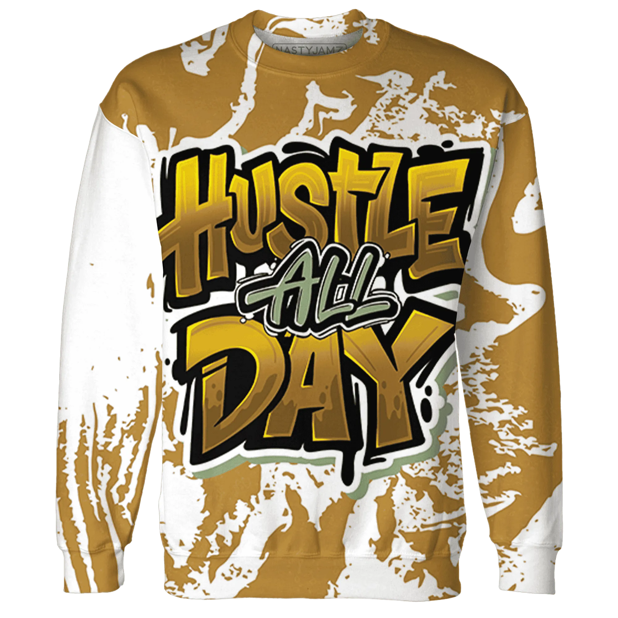 Wheat-13s-Sweatshirt-Match-Hustle-All-Day-3D