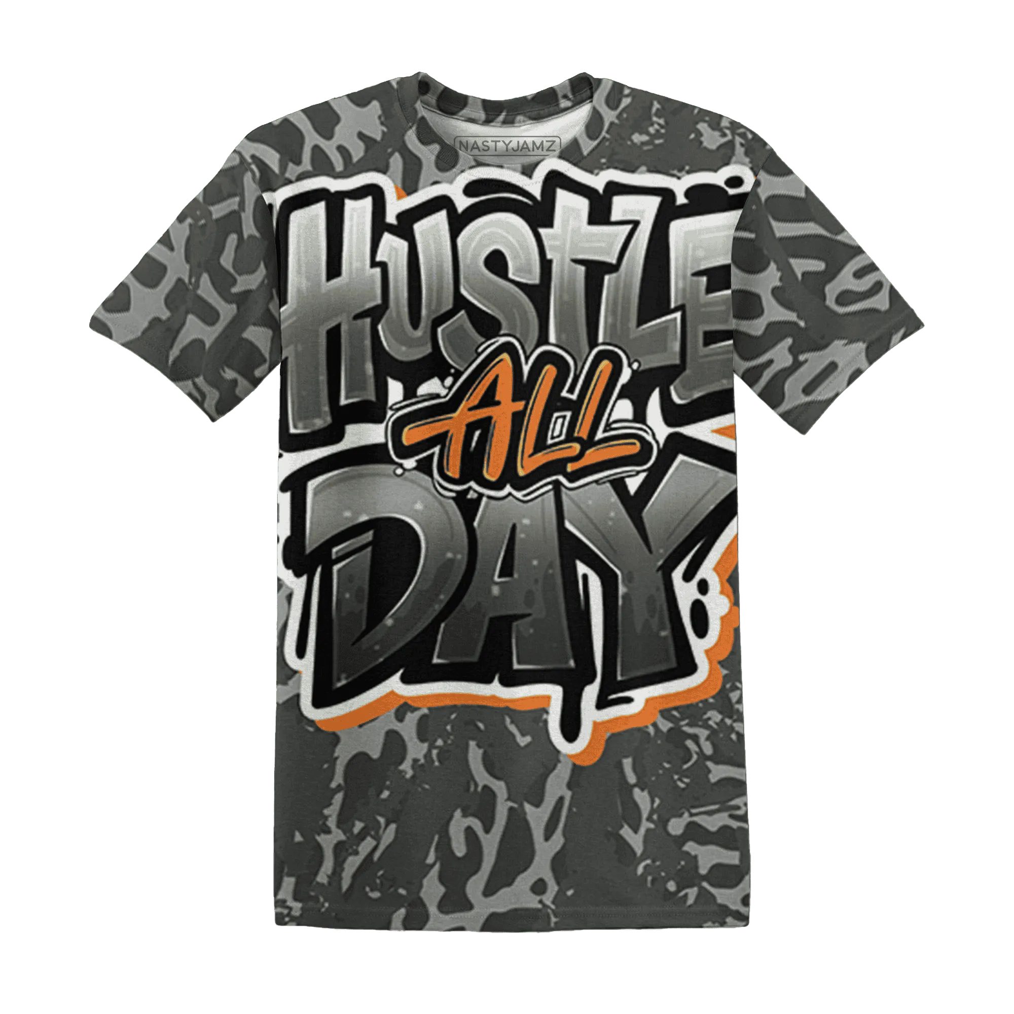 Fear-Pack-3s-T-Shirt-Match-Hustle-All-Day-3D