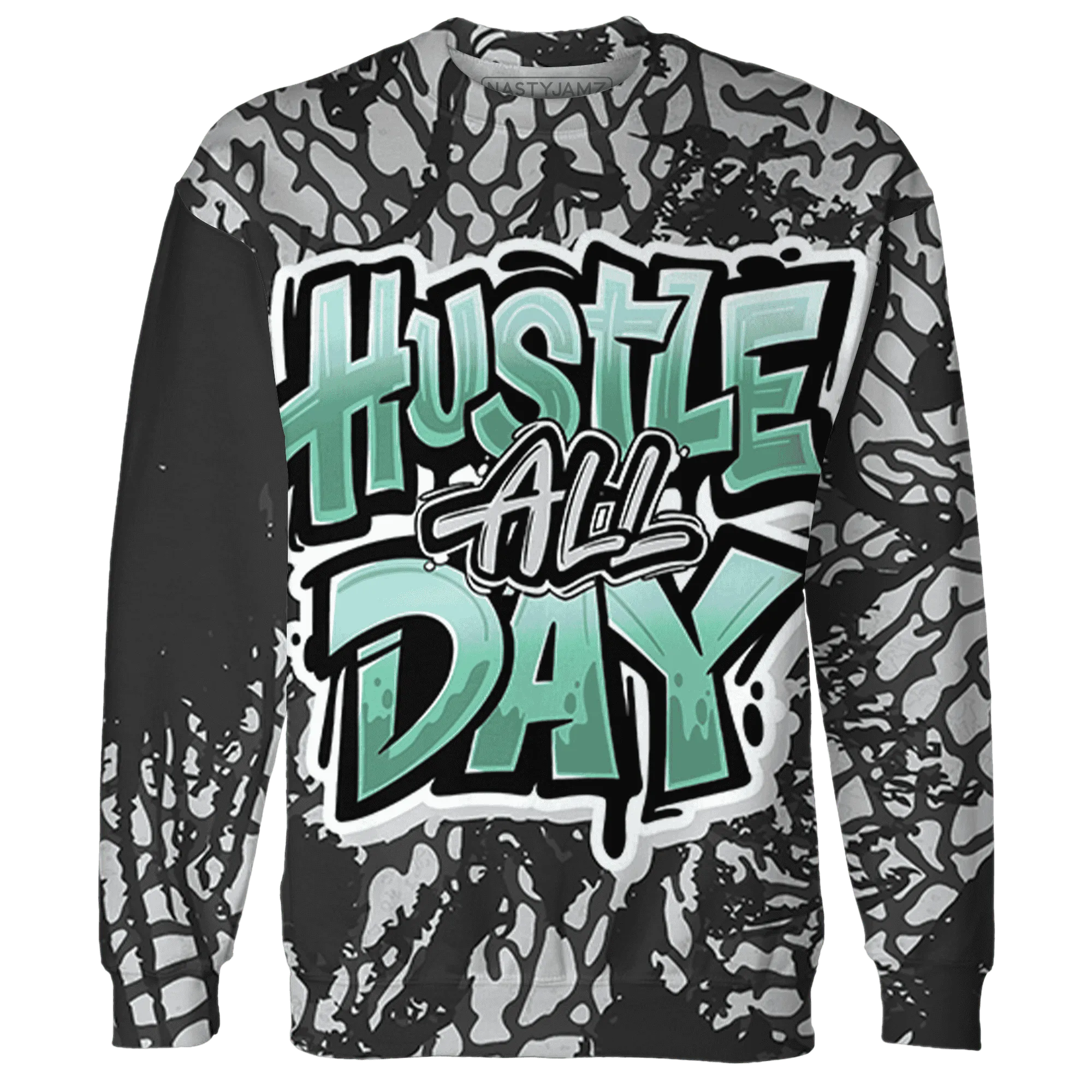 Green-Glow-3s-Sweatshirt-Match-Hustle-All-Day-3D