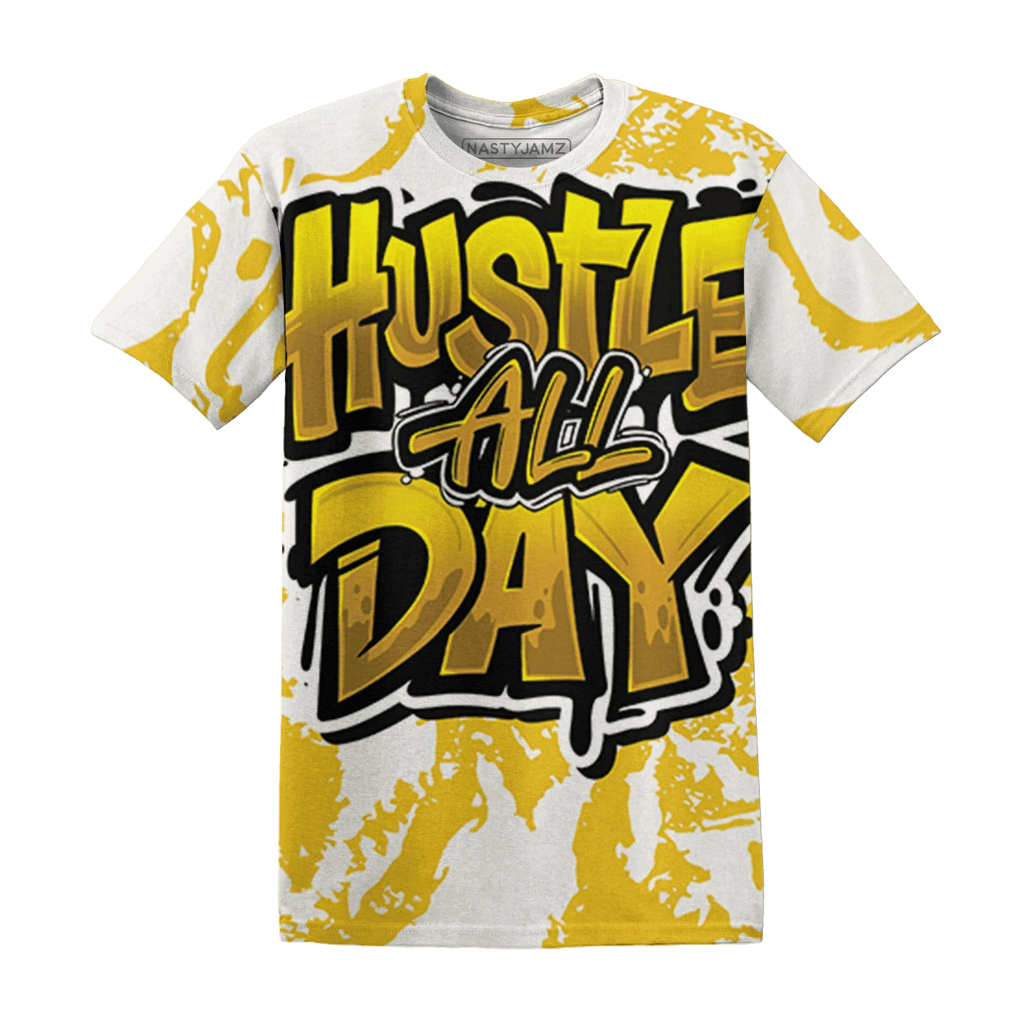 Yellow-Ochre-6s-T-Shirt-Match-Hustle-All-Day-3D