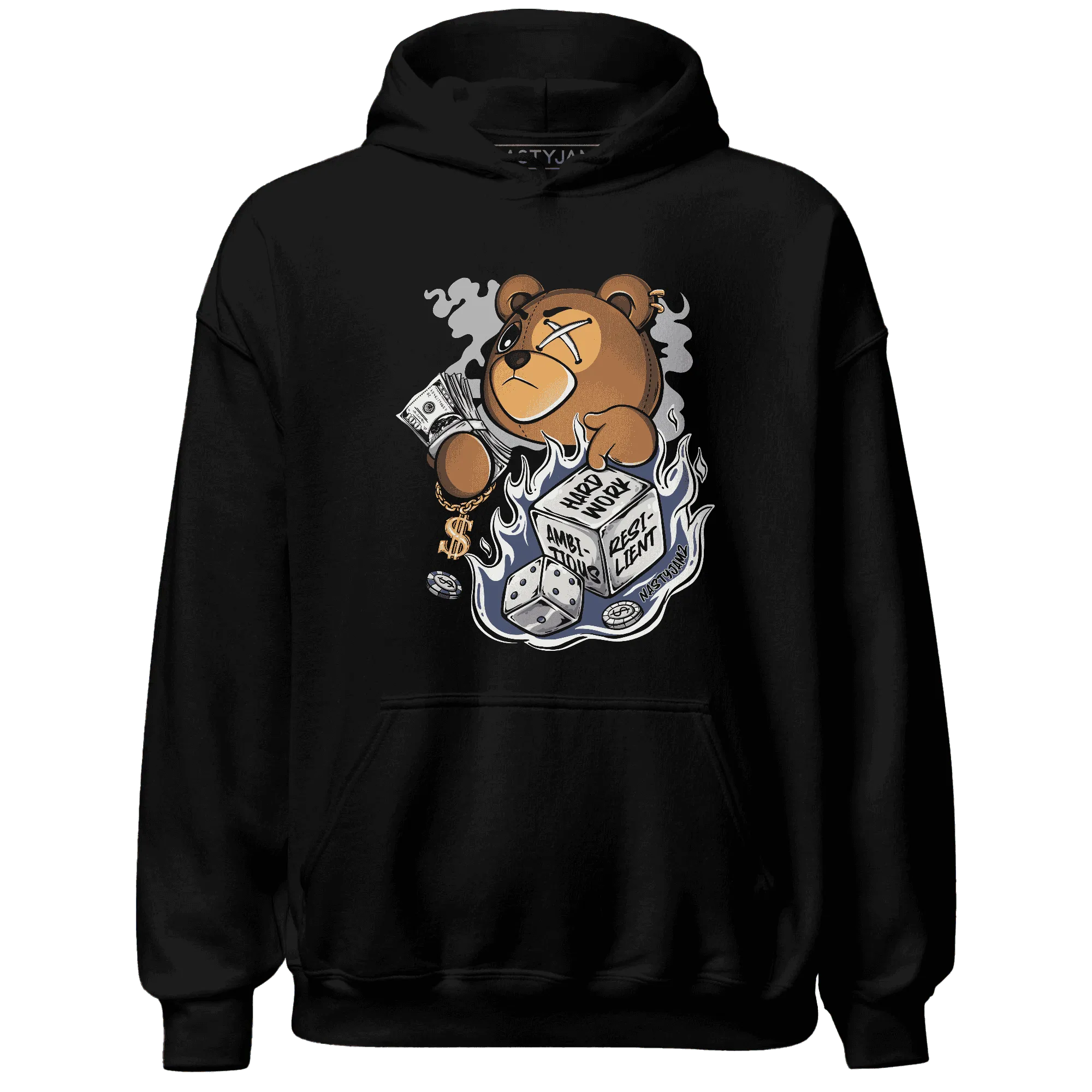 Low-Diffused-Blue-11s-Hoodie-Match-Hustle-Casino-BER