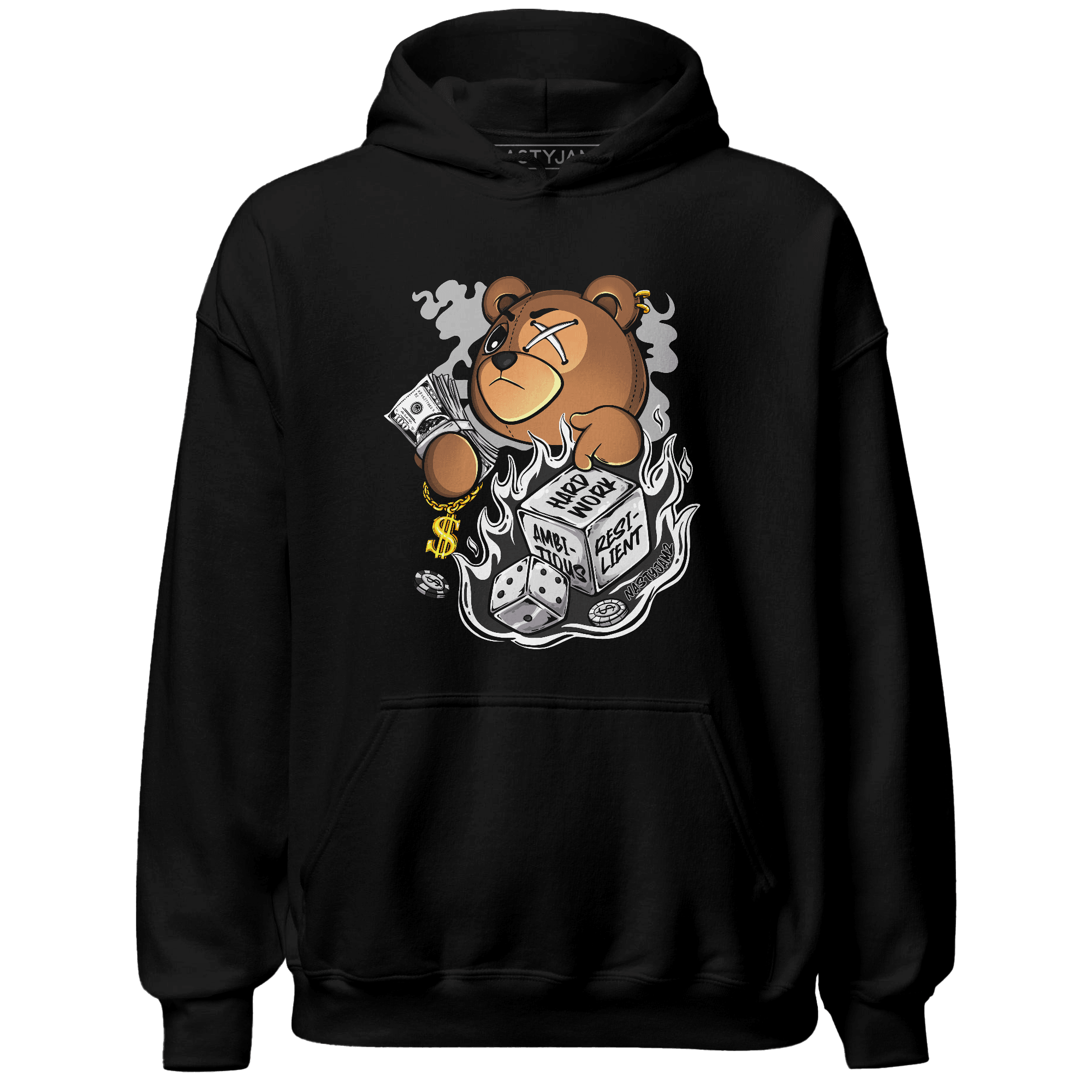 Low Space Jam 11s Hoodie Match Hustle Casino BER - NastyJamz