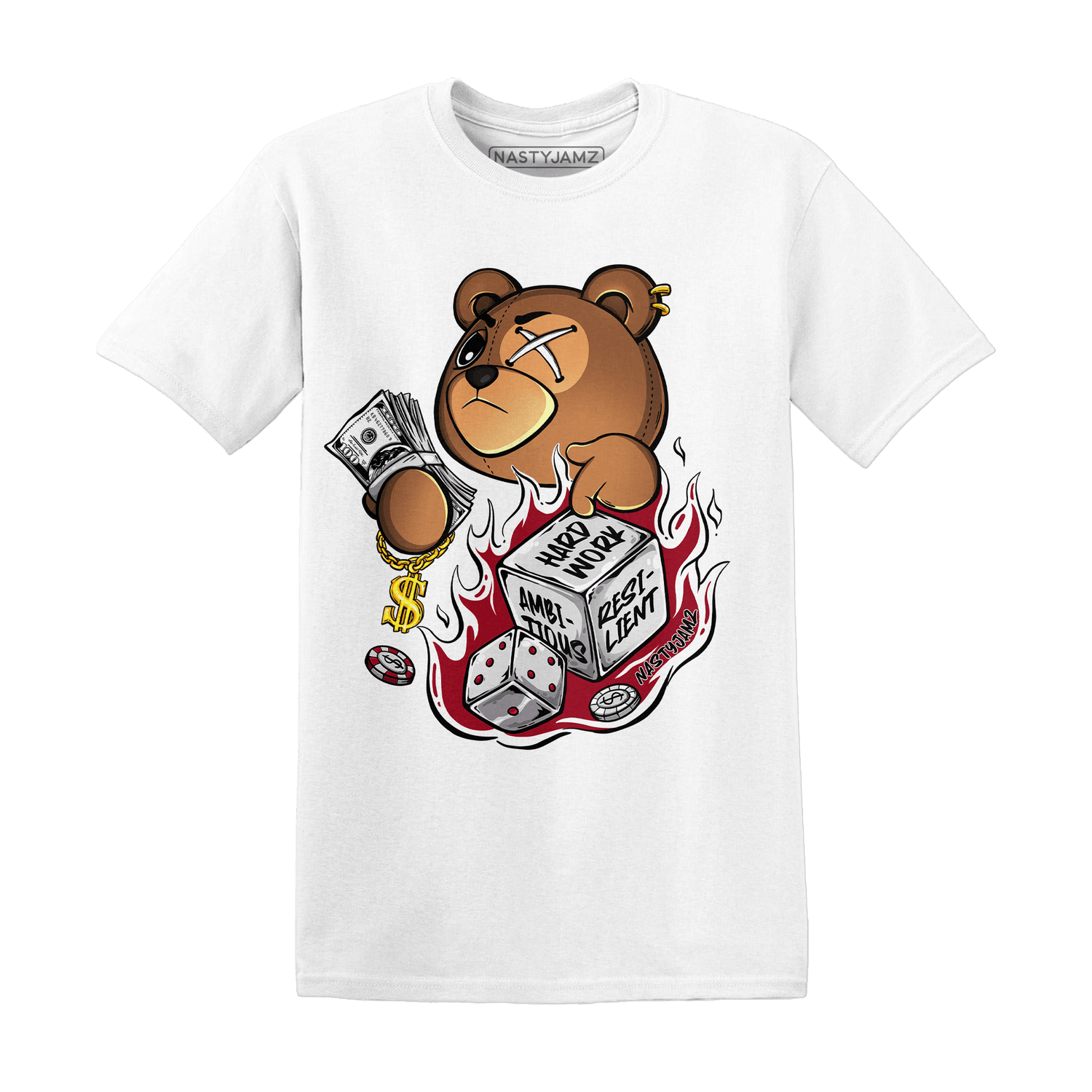 Retro Red Taxi 12s T Shirt Match Hustle Casino BER - NastyJamz