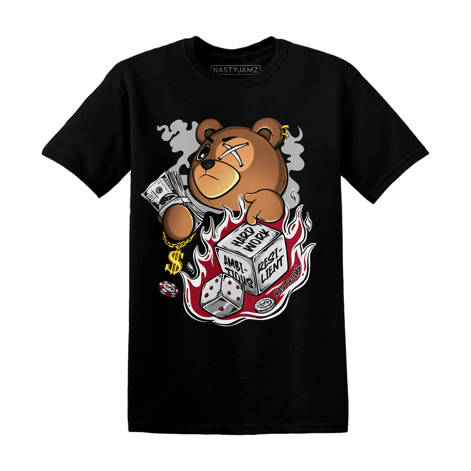 Retro Red Taxi 12s T Shirt Match Hustle Casino BER - NastyJamz