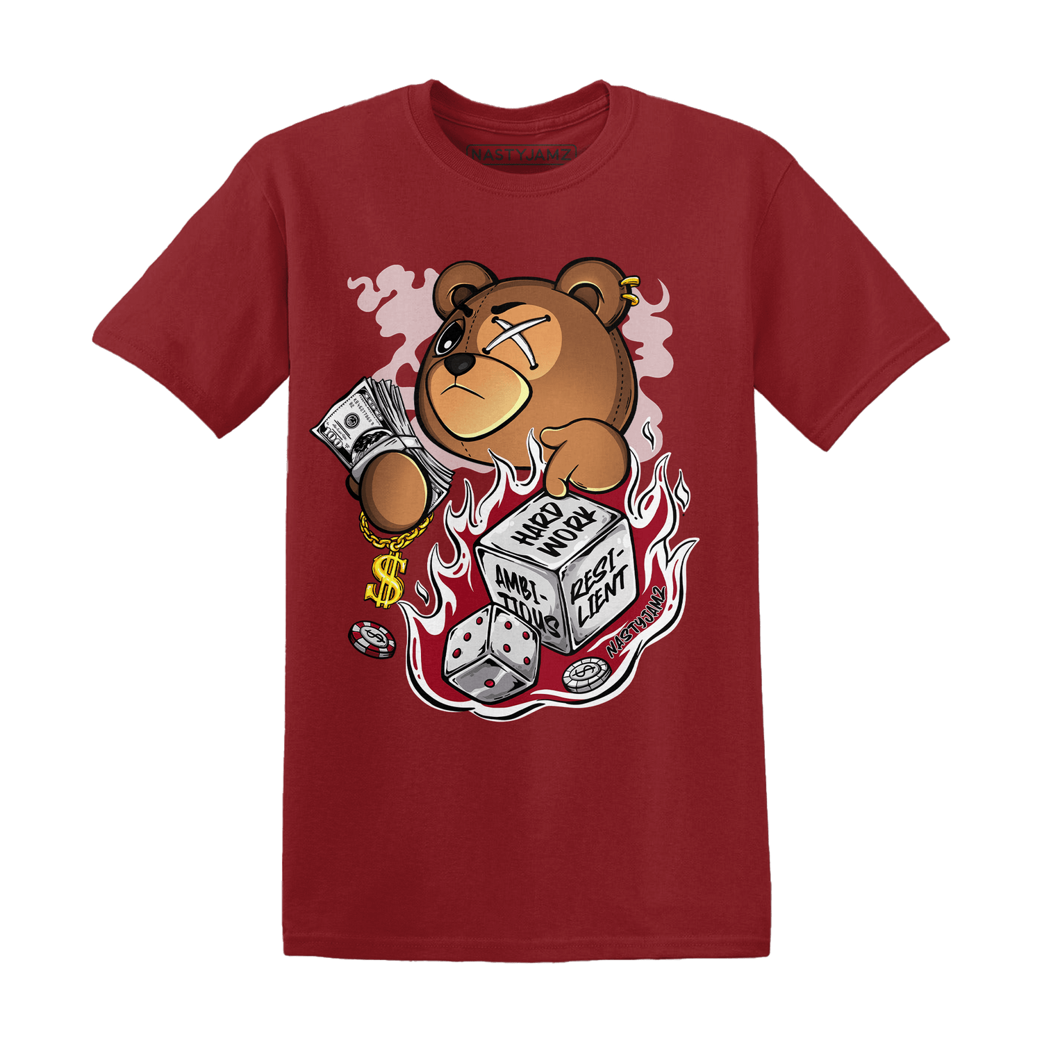 Retro Red Taxi 12s T Shirt Match Hustle Casino BER - NastyJamz