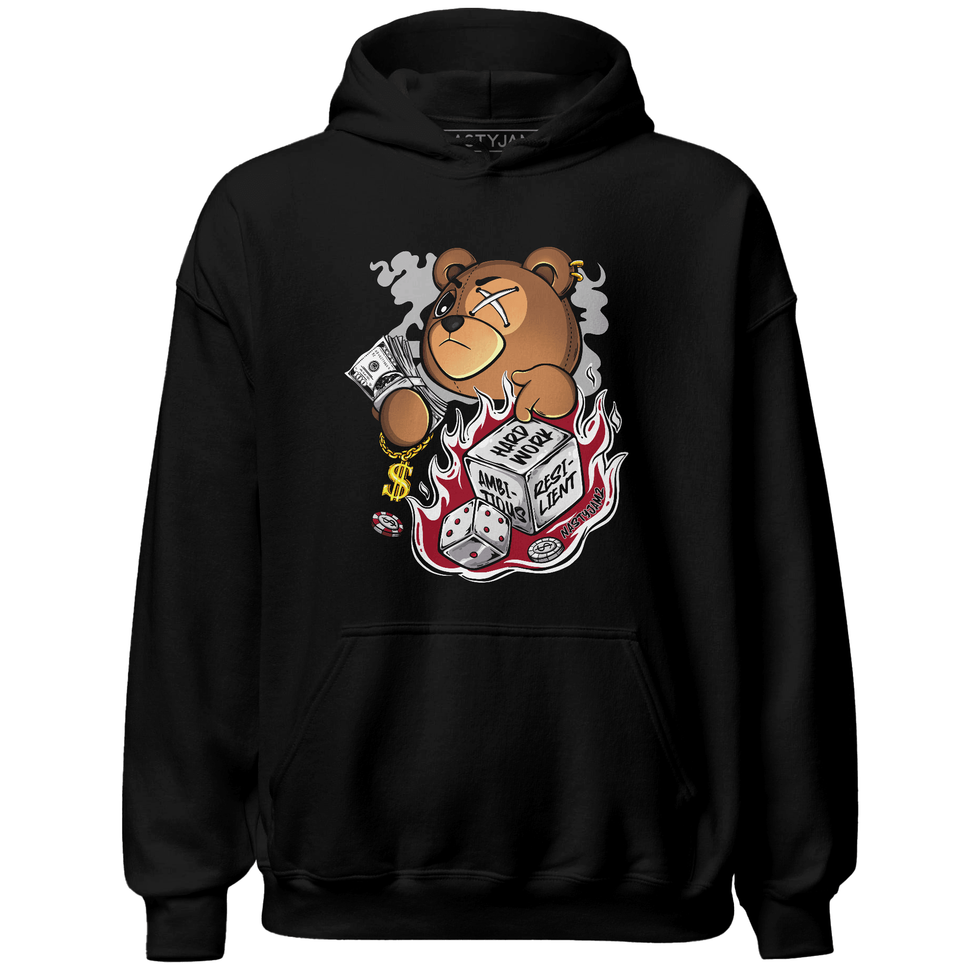 Retro Red Taxi 12s Hoodie Match Hustle Casino BER - NastyJamz
