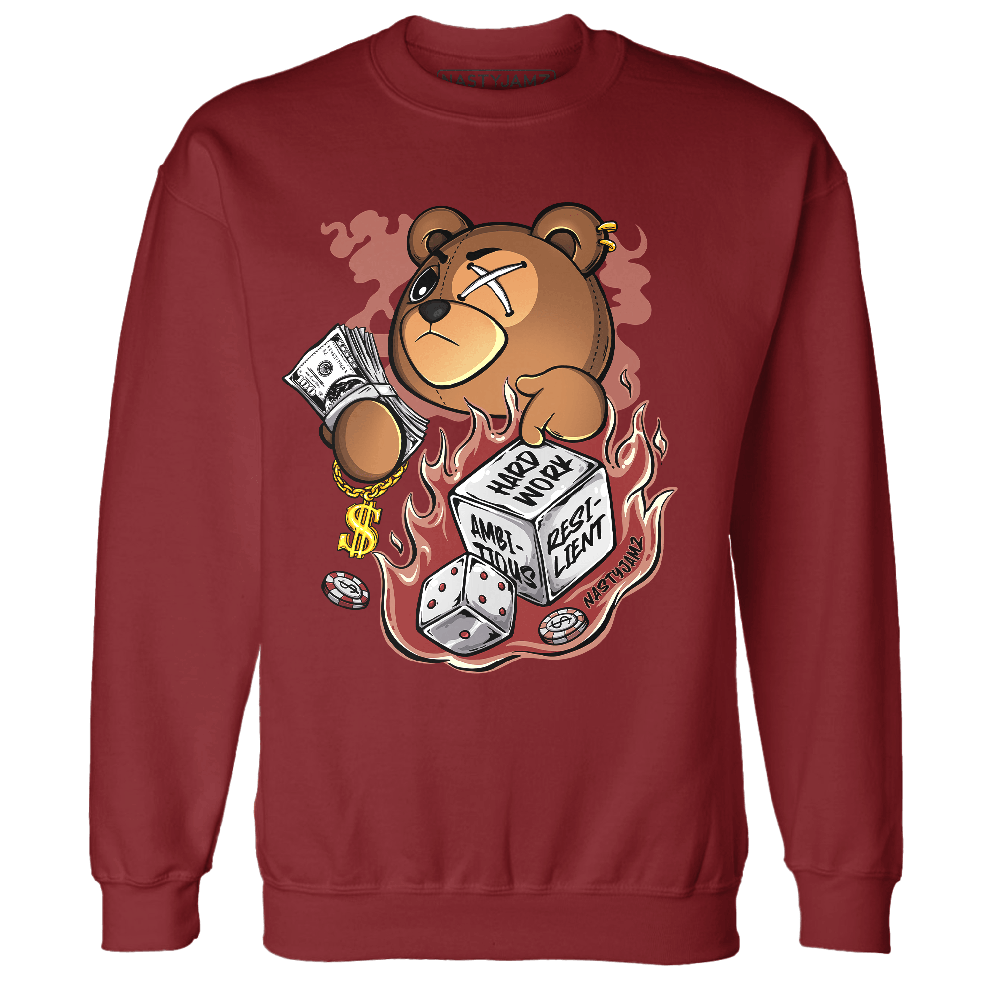 Dune Red 13s Sweatshirt Match Hustle Casino BER - NastyJamz