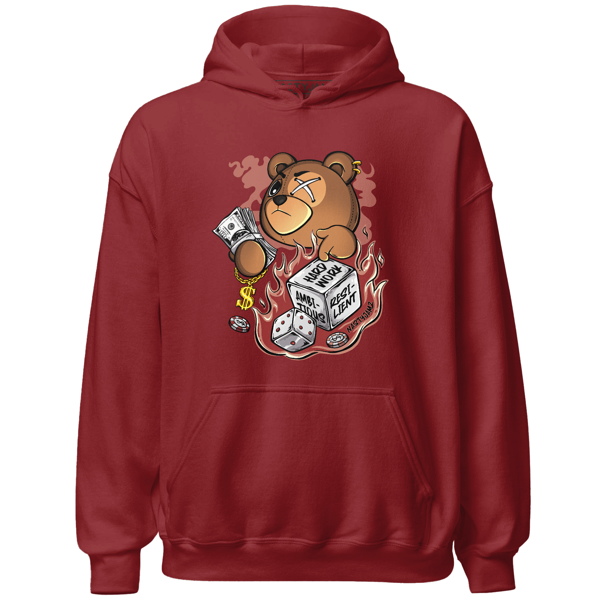 Dune Red 13s Hoodie Match Hustle Casino BER - NastyJamz
