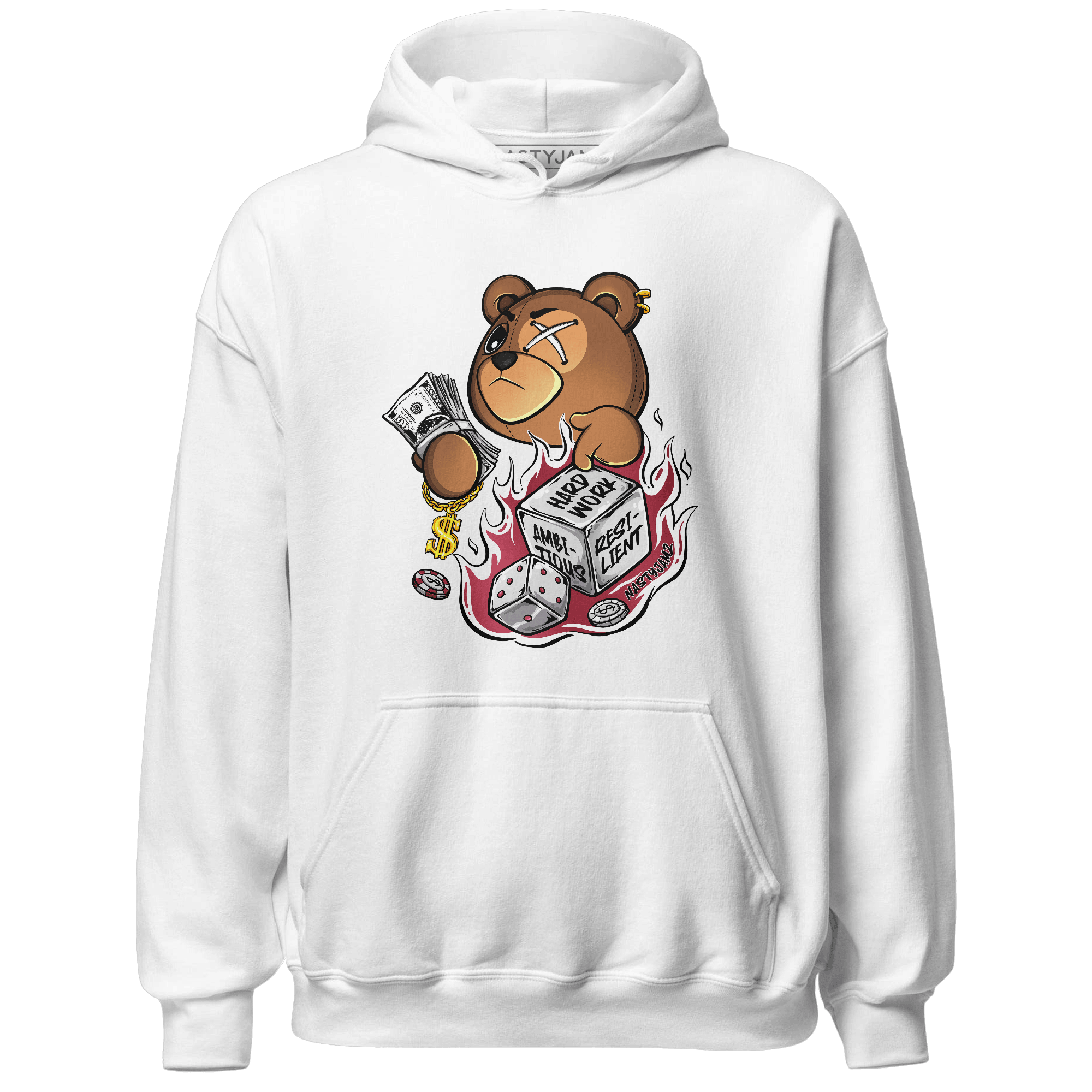 High 85 Metallic Burgundy 1s Hoodie Match Hustle Casino BER - NastyJamz