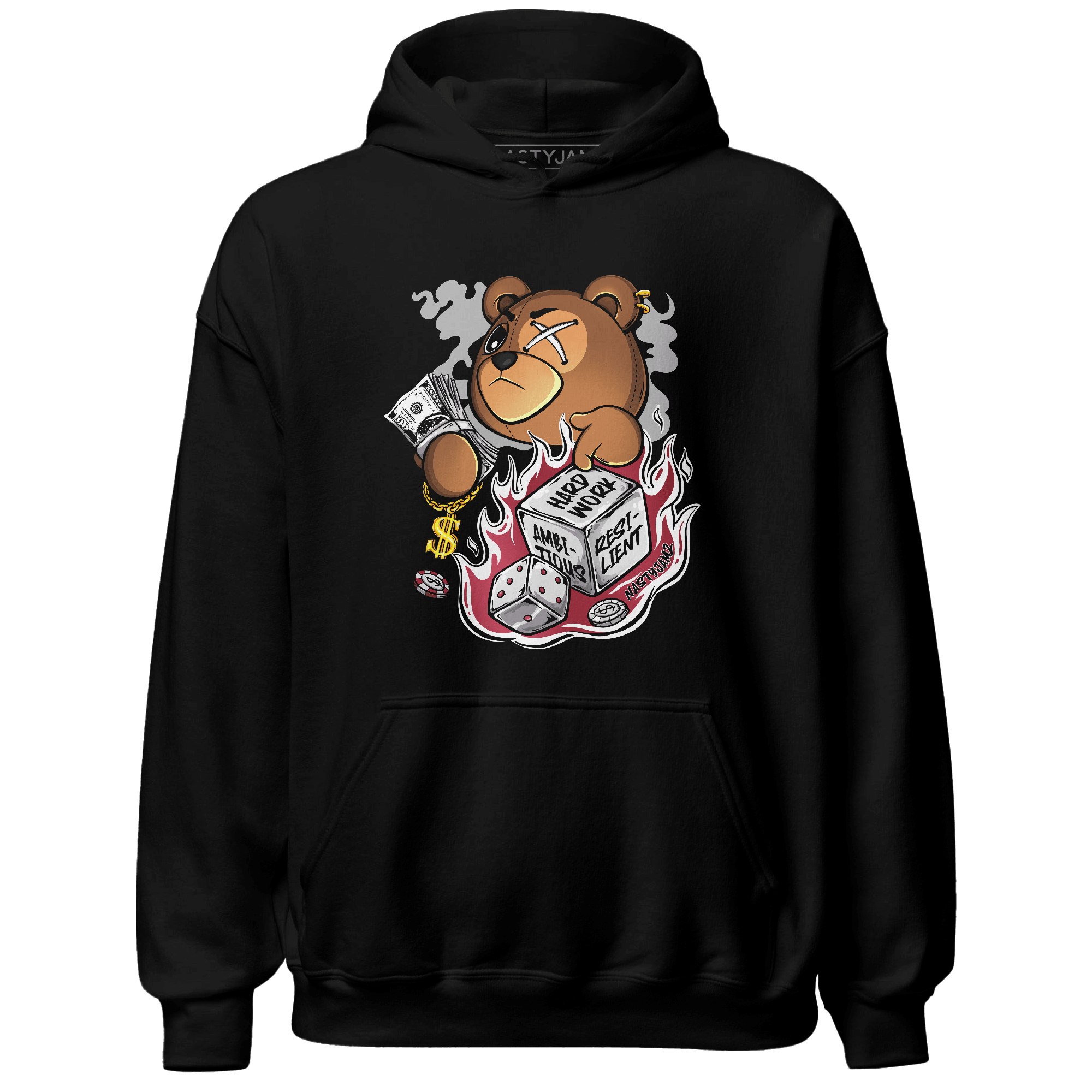 High 85 Metallic Burgundy 1s Hoodie Match Hustle Casino BER - NastyJamz