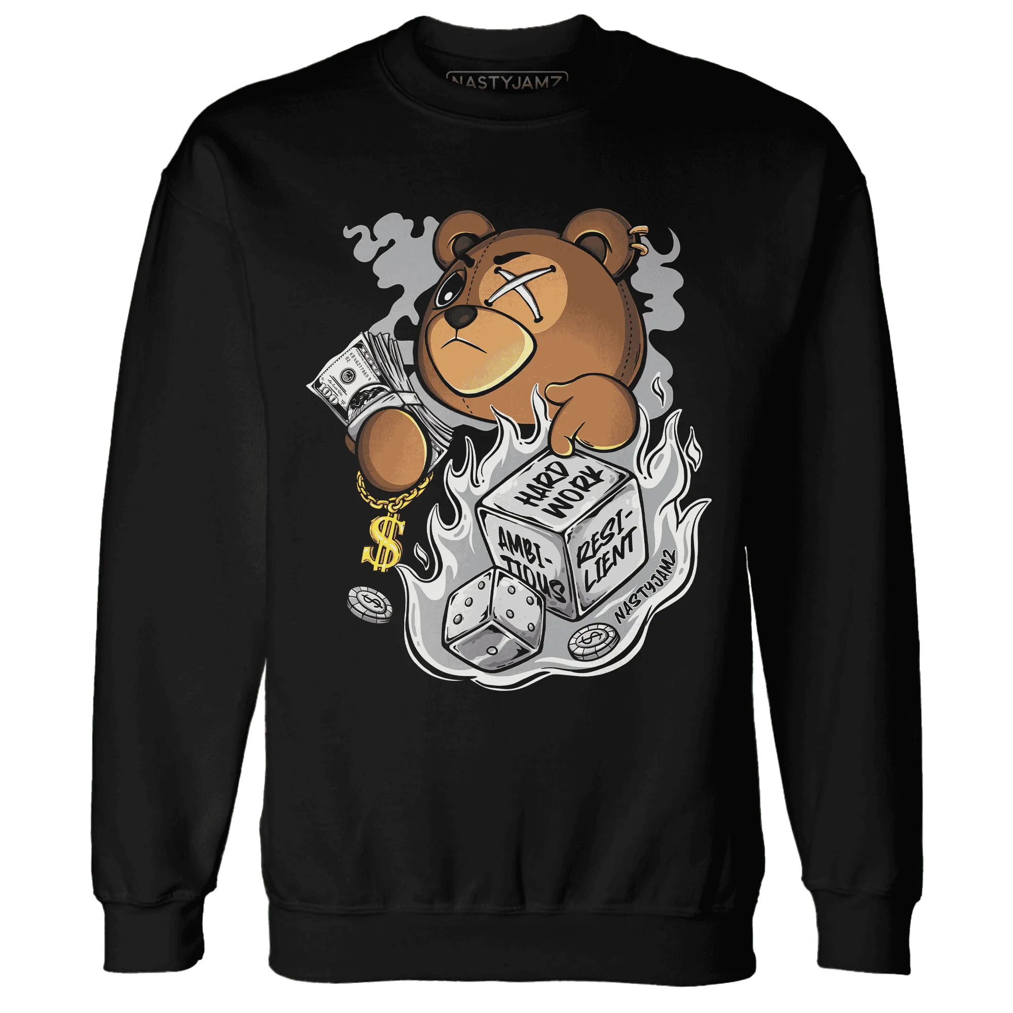 Wolf-Grey-1s-Sweatshirt-Match-Hustle-Casino-BER