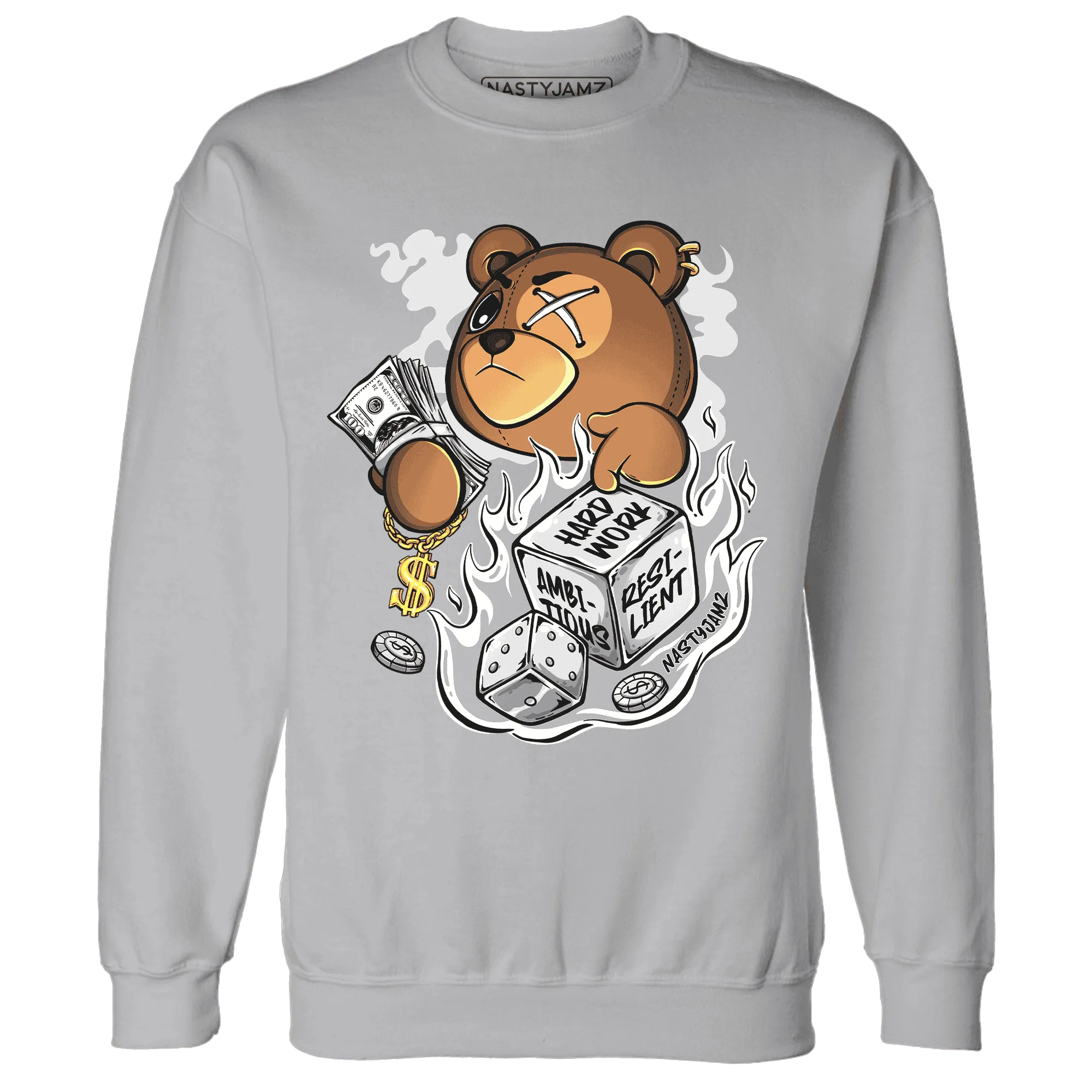 Wolf-Grey-1s-Sweatshirt-Match-Hustle-Casino-BER
