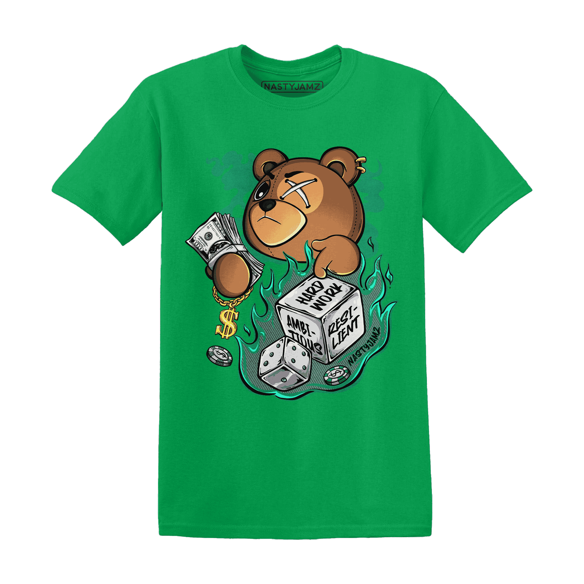 Nina CN Abney 3s T Shirt Match Hustle Casino BER - NastyJamz